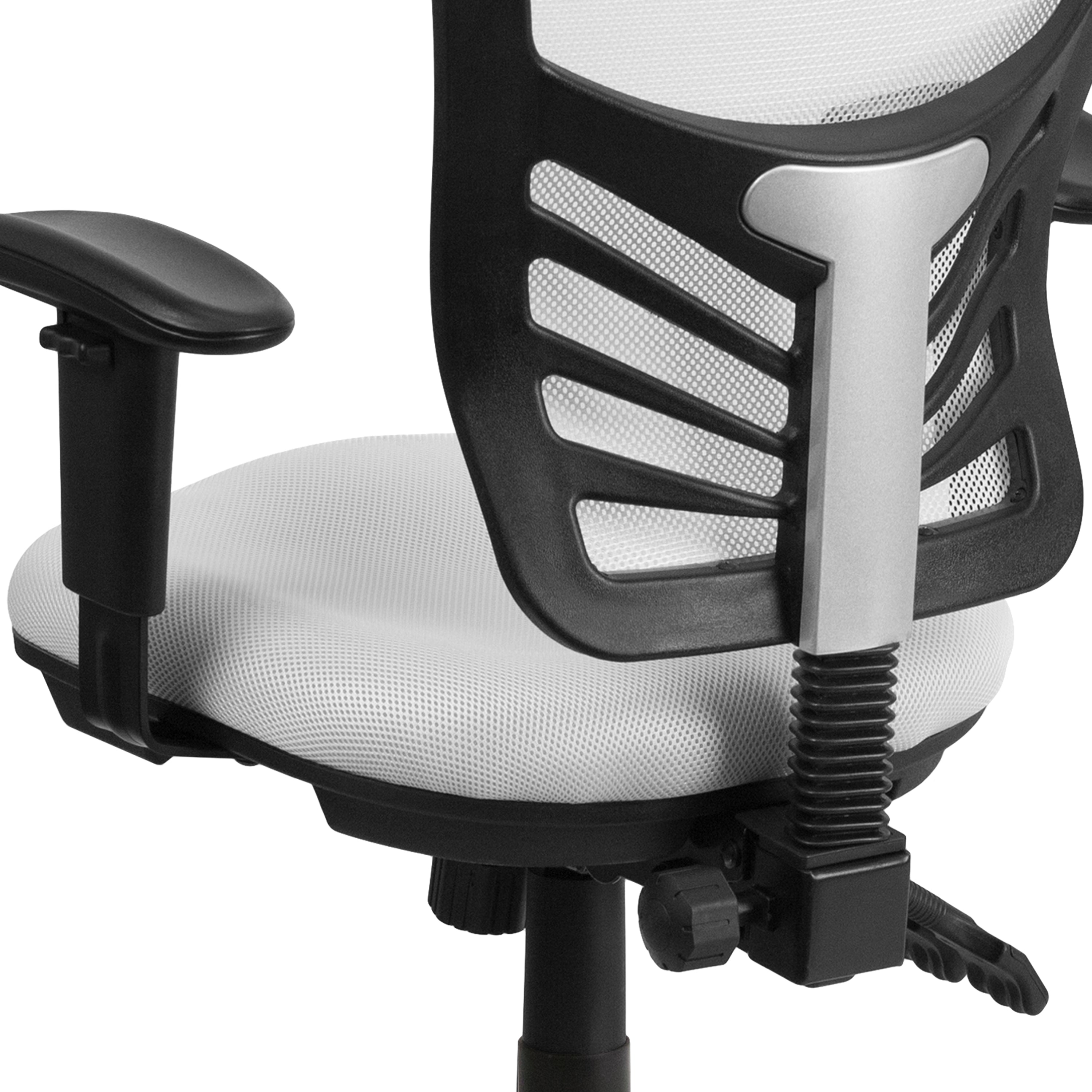 Mid-Back Mesh Multifunction Executive Swivel Ergonomic Office Chair with Adjustable Arms