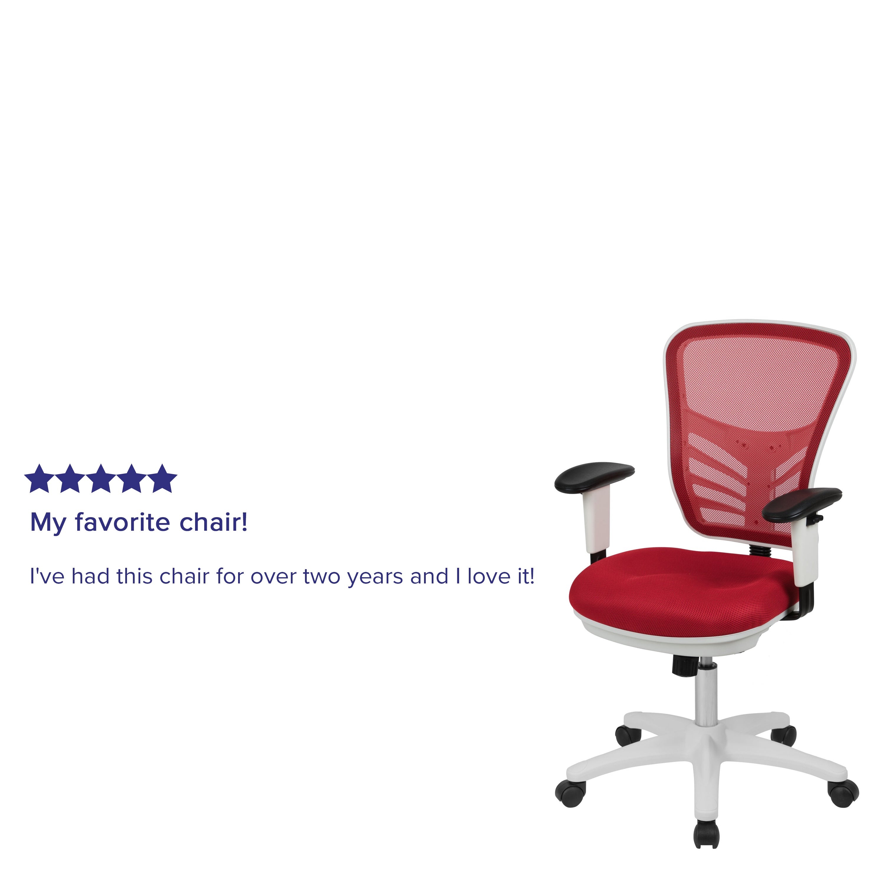Mid-Back Mesh Multifunction Executive Swivel Ergonomic Office Chair with Adjustable Arms