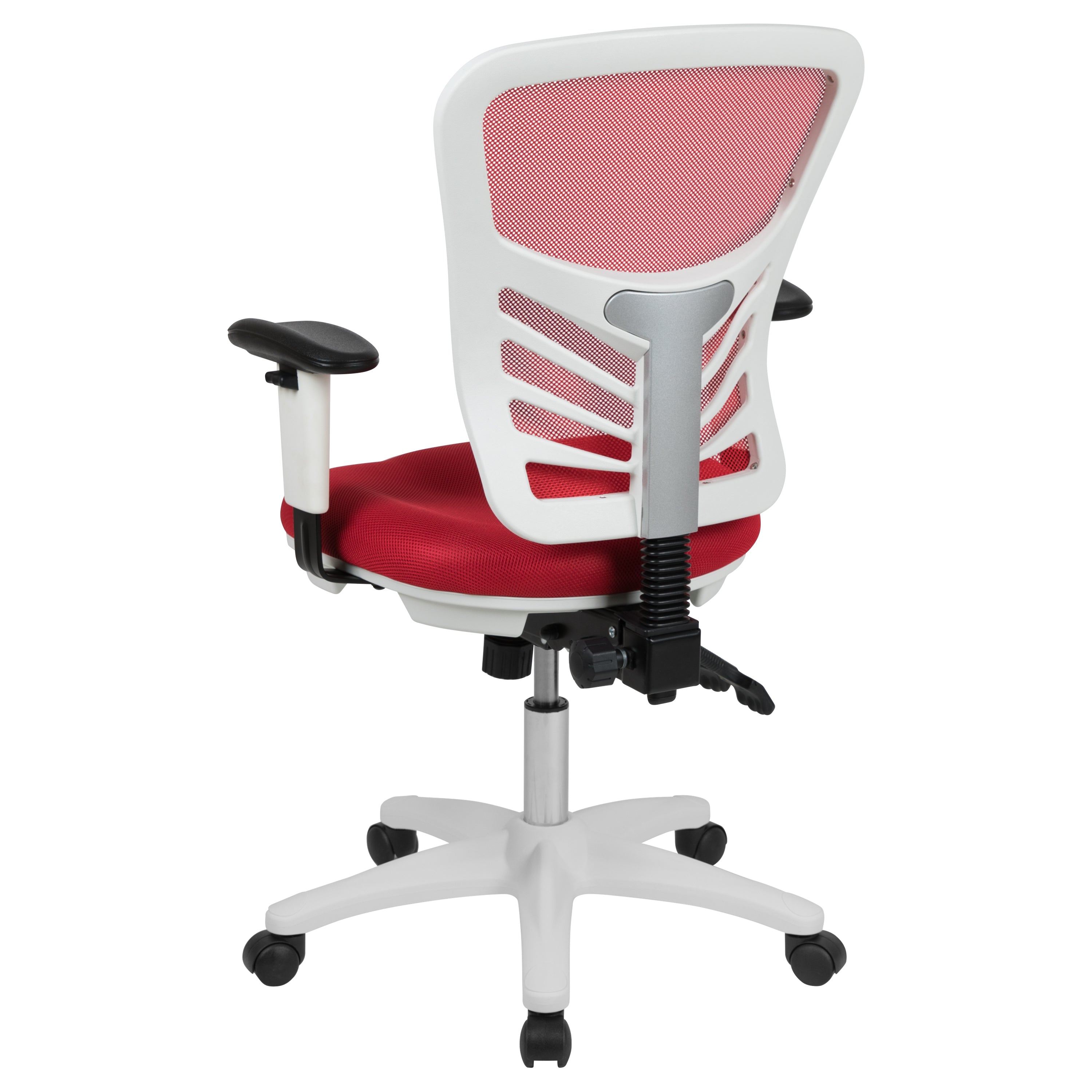 Mid-Back Mesh Multifunction Executive Swivel Ergonomic Office Chair with Adjustable Arms