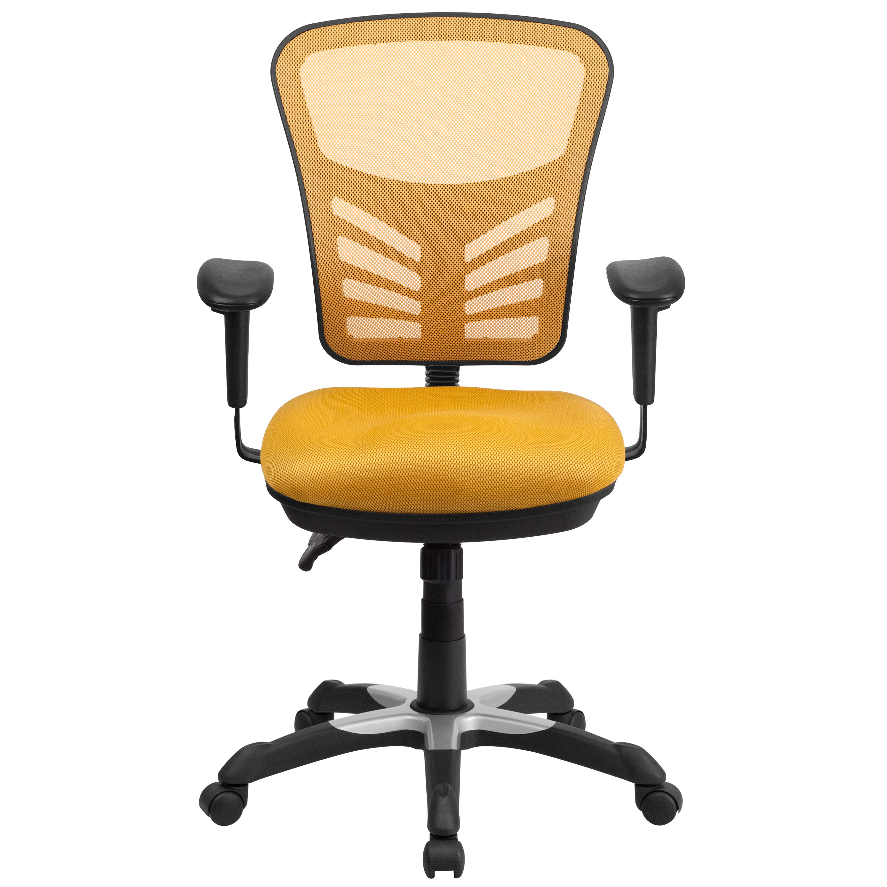 Mid-Back Mesh Multifunction Executive Swivel Ergonomic Office Chair with Adjustable Arms