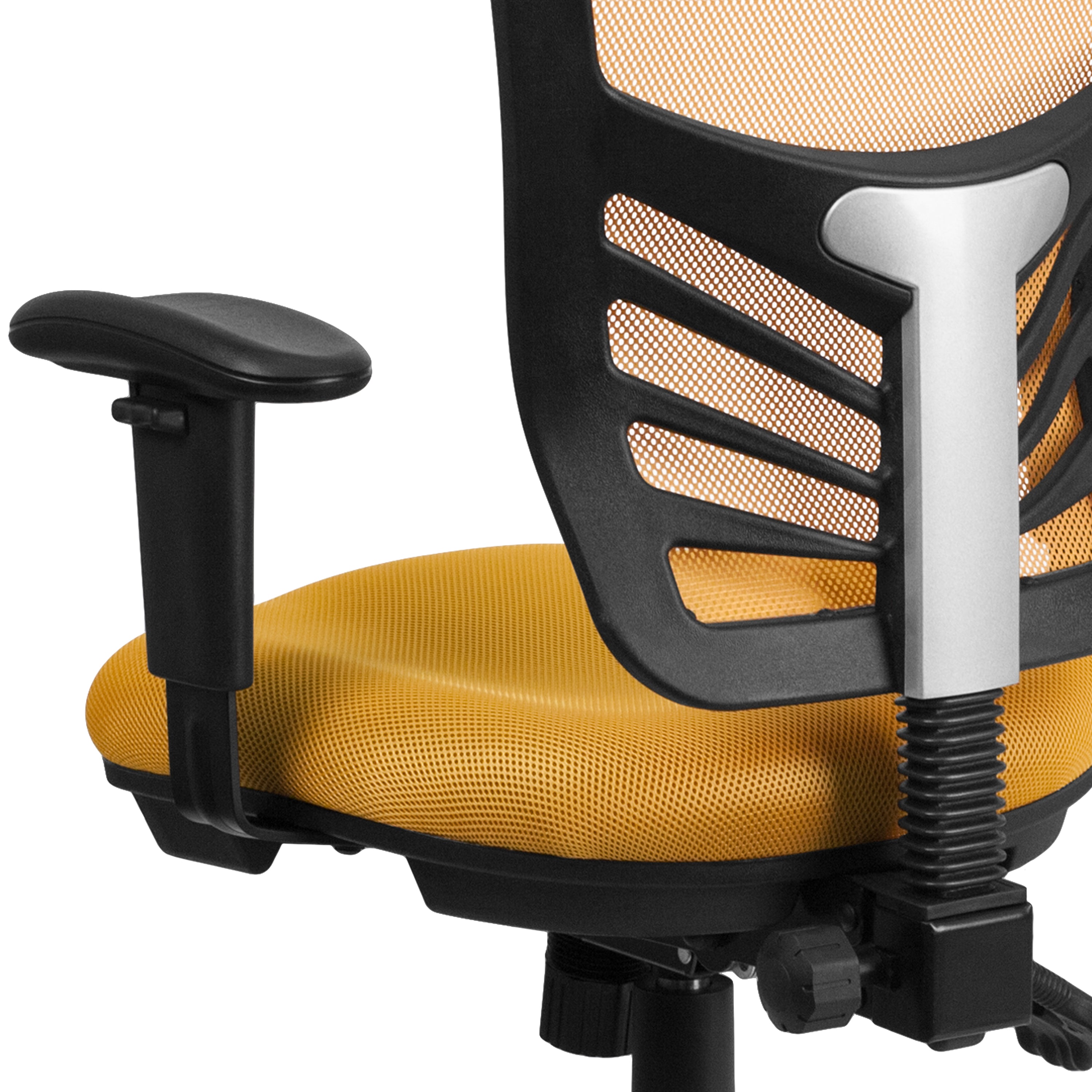 Mid-Back Mesh Multifunction Executive Swivel Ergonomic Office Chair with Adjustable Arms