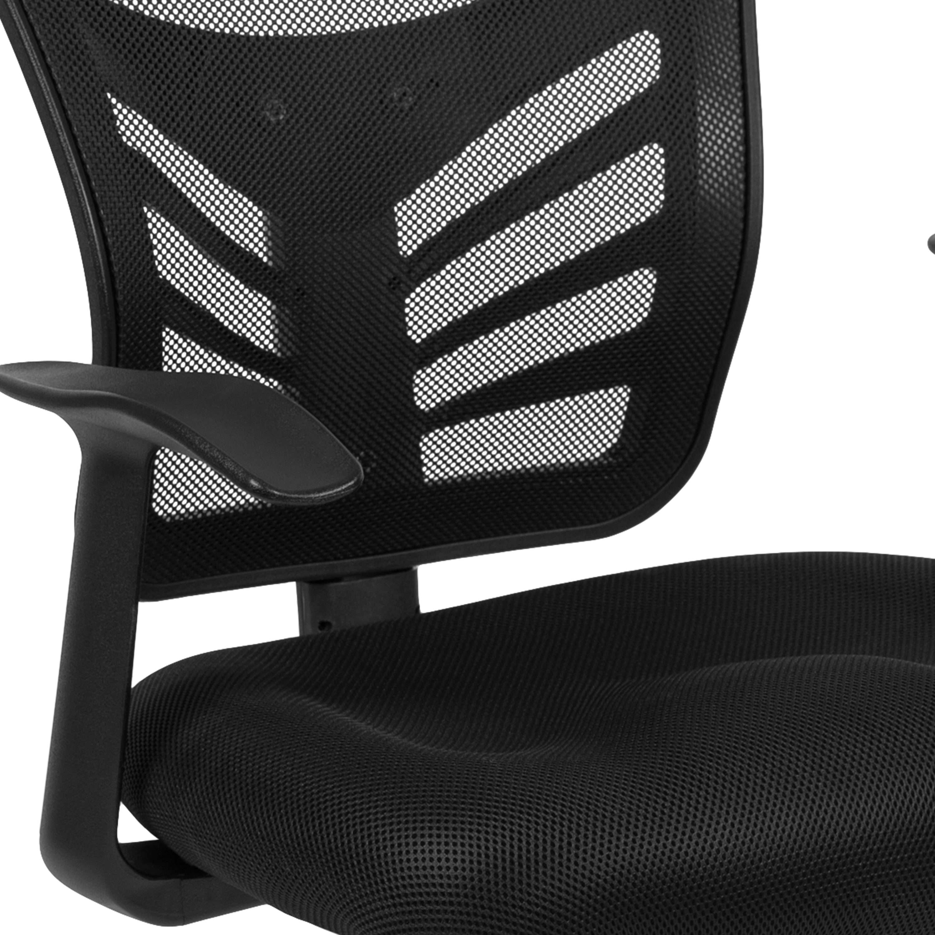 Mesh Side Reception Chair with Chrome Sled Base