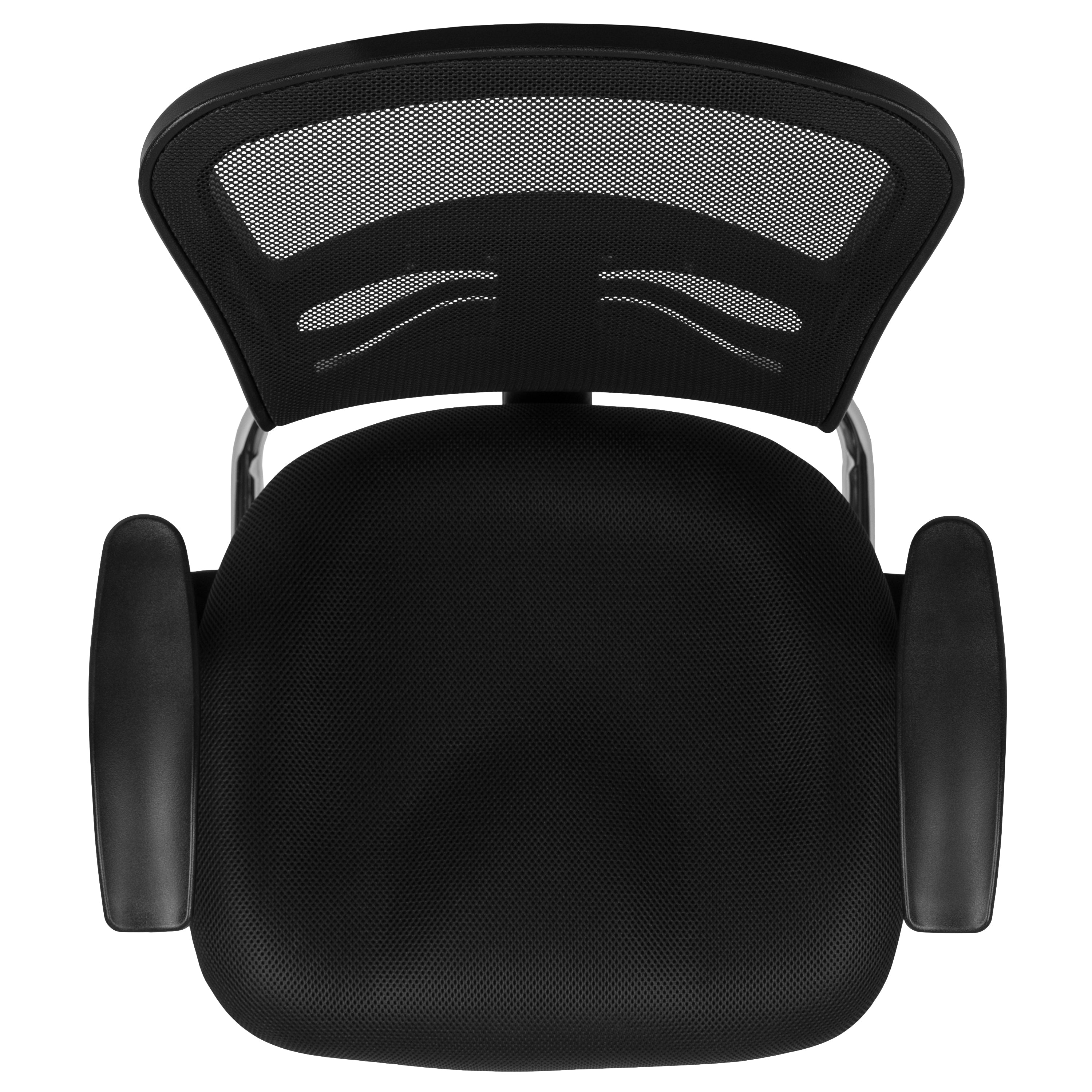 Mesh Side Reception Chair with Chrome Sled Base