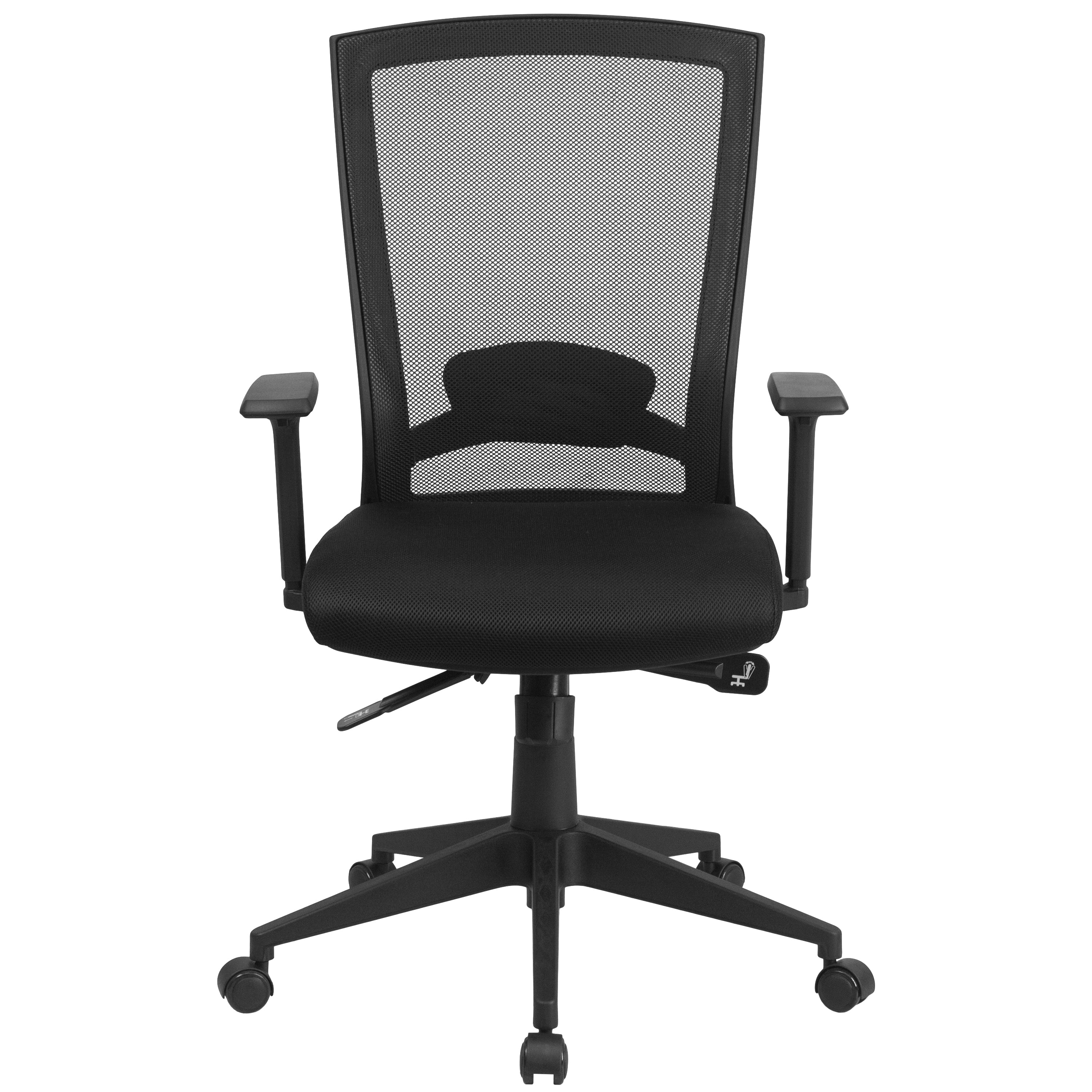Mid-Back Mesh Executive Swivel Ergonomic Office Chair with Back Angle Adjustment and Adjustable Arms