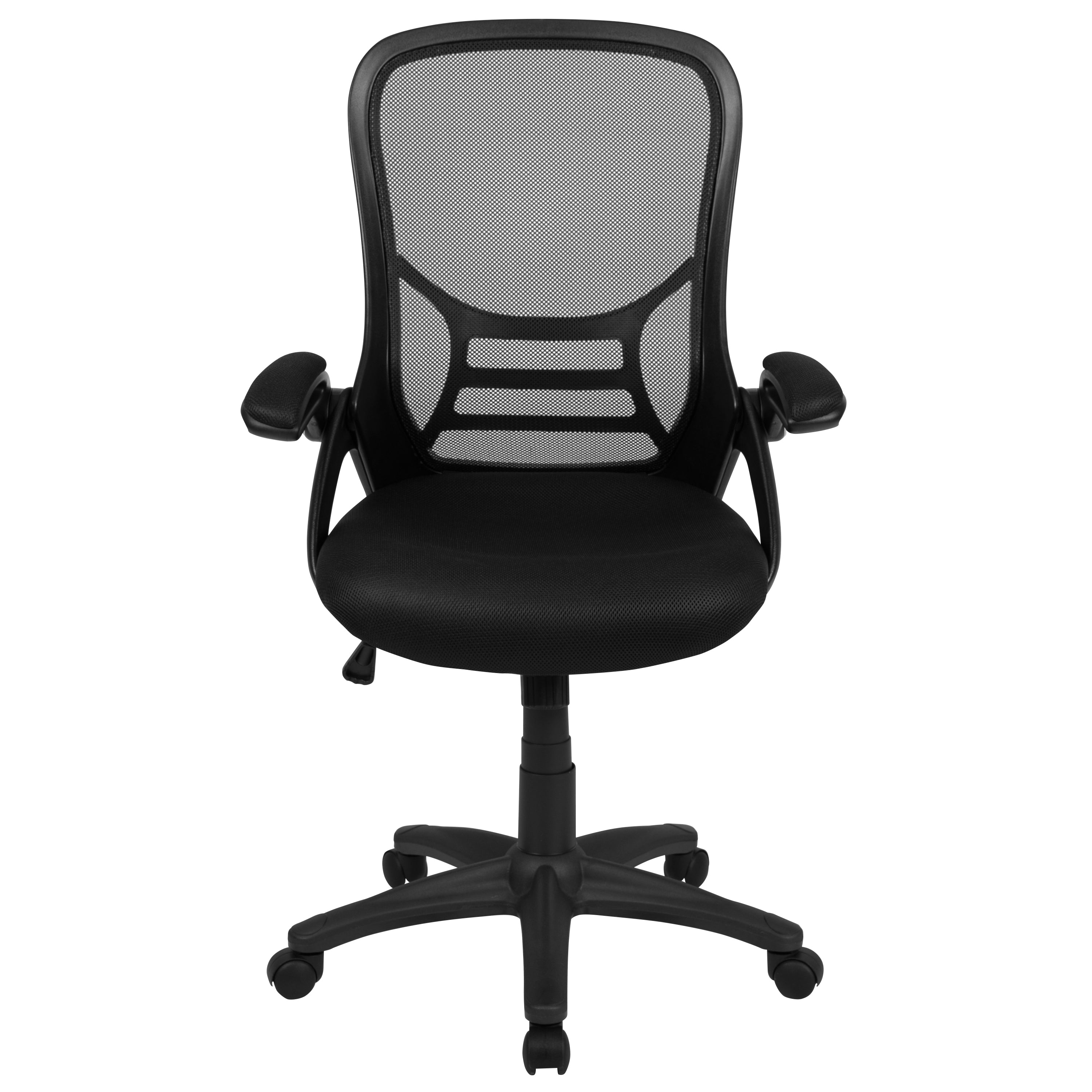 High Back Mesh Ergonomic Swivel Office Chair with Flip-up Arms