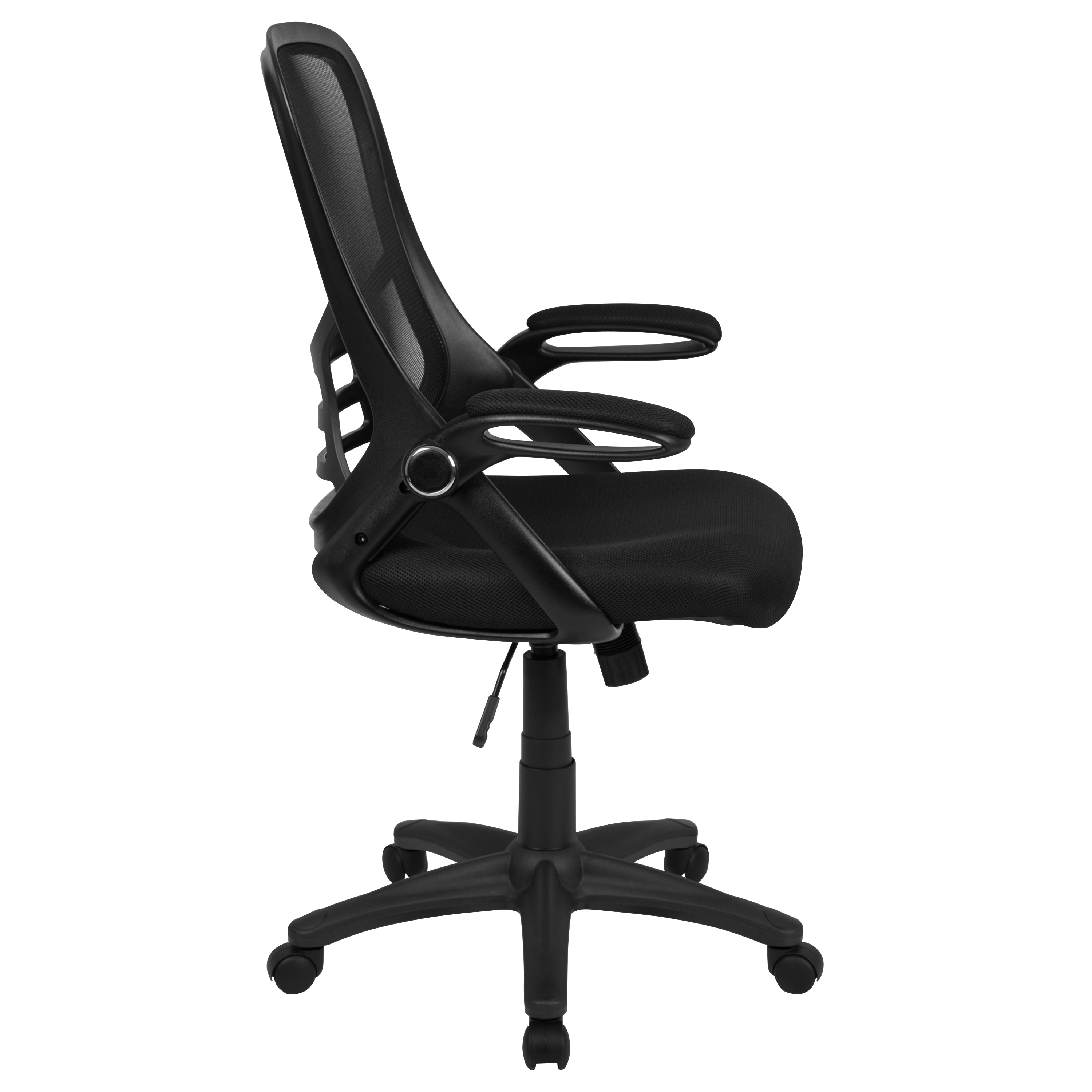 High Back Mesh Ergonomic Swivel Office Chair with Flip-up Arms