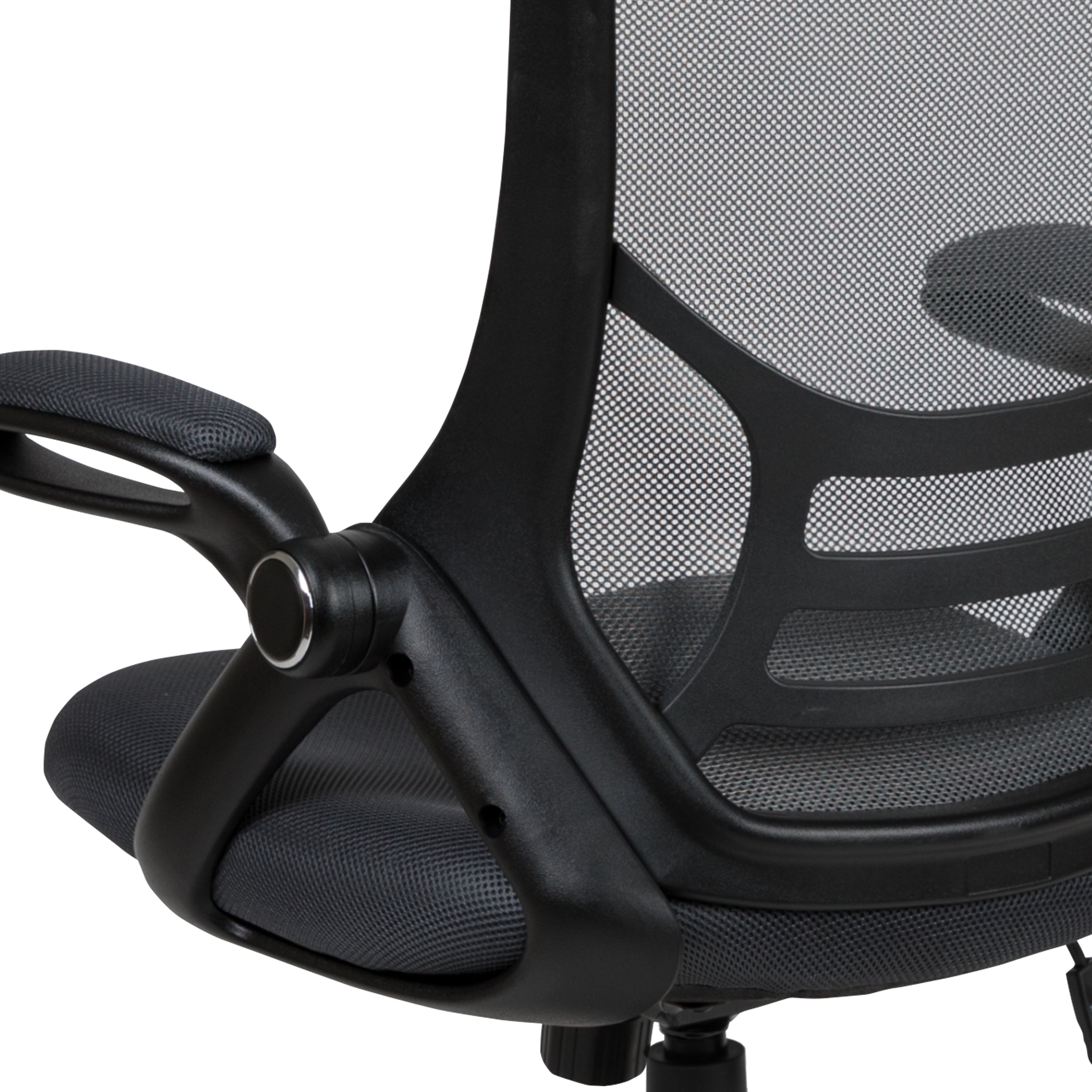 High Back Mesh Ergonomic Swivel Office Chair with Flip-up Arms