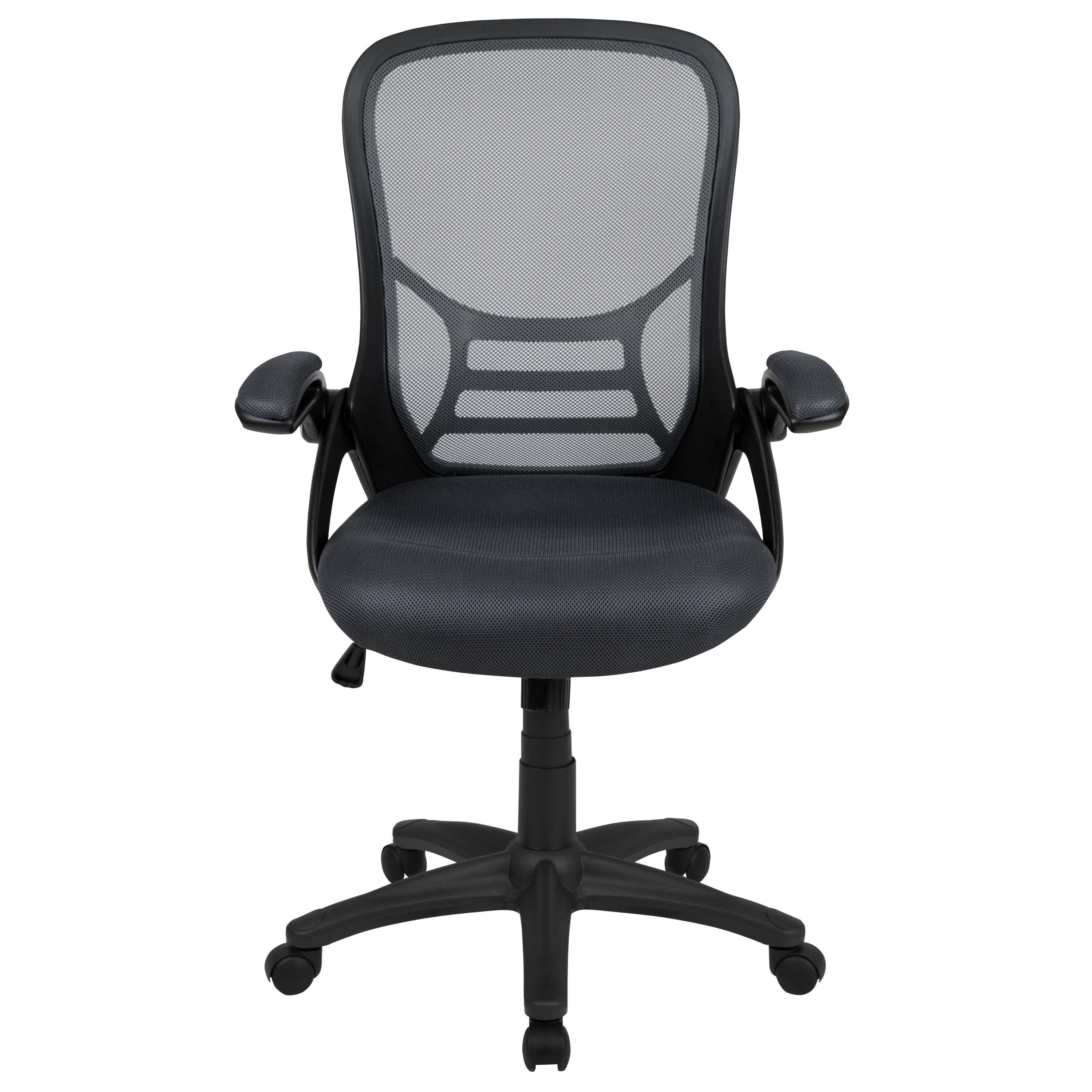 High Back Mesh Ergonomic Swivel Office Chair with Flip-up Arms