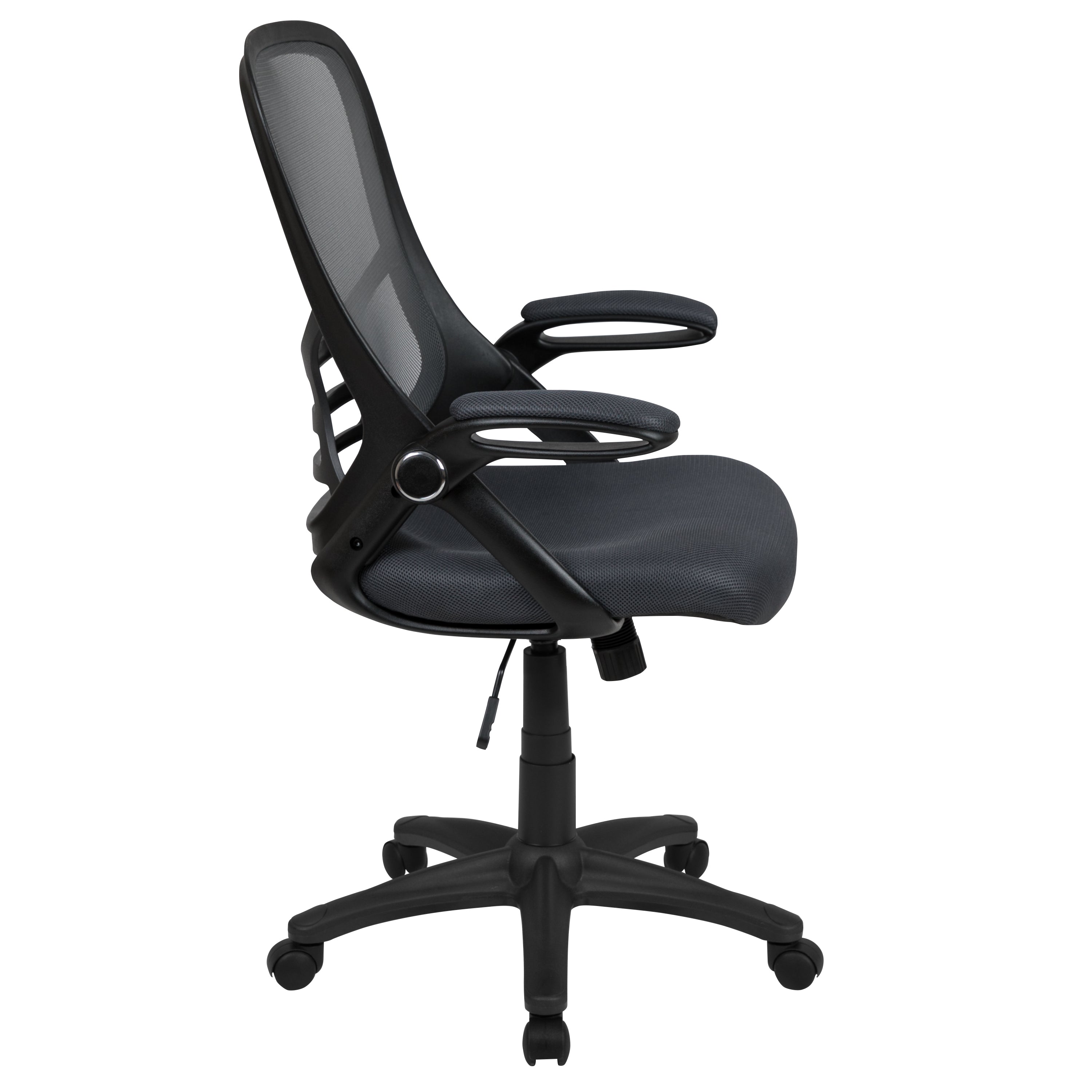 High Back Mesh Ergonomic Swivel Office Chair with Flip-up Arms
