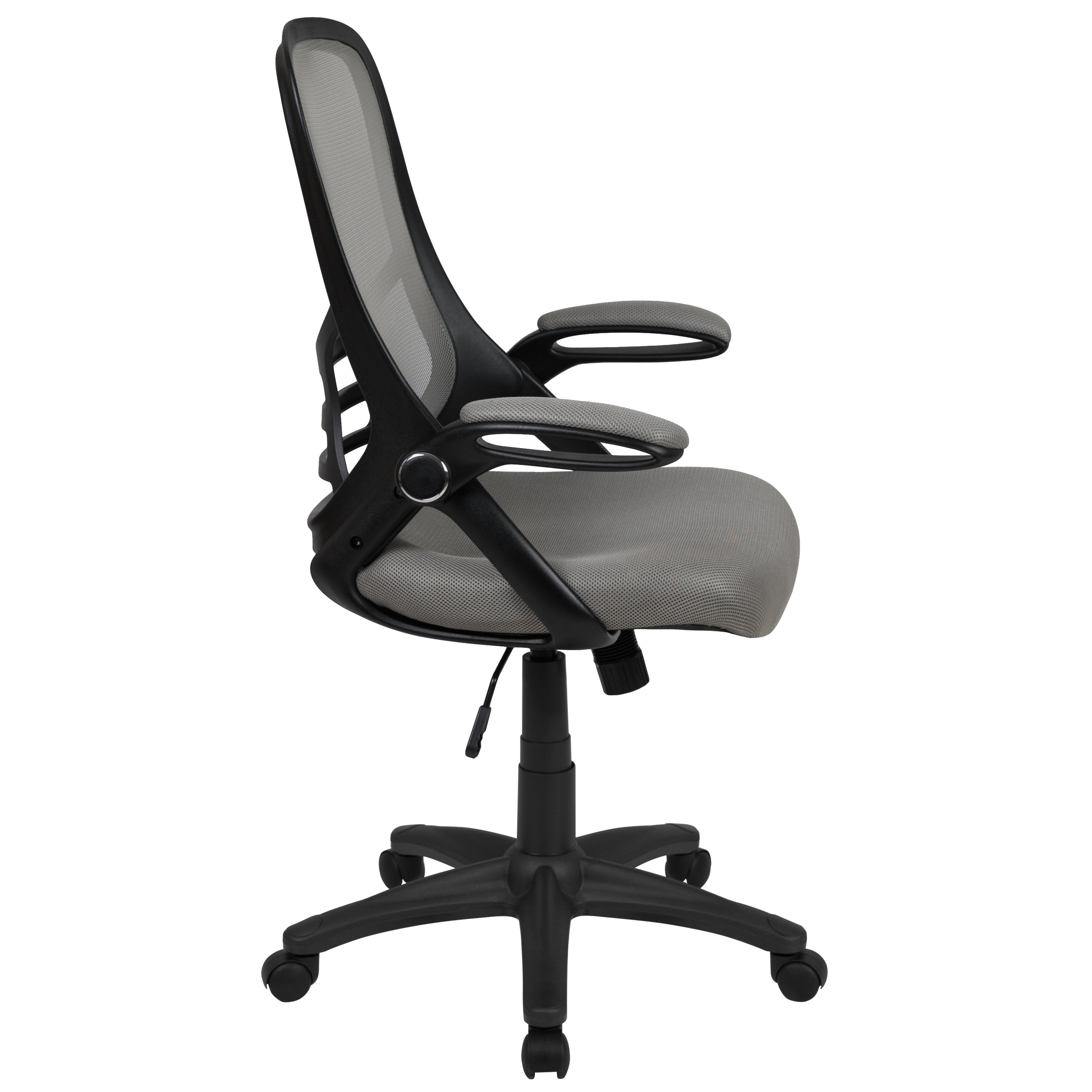 High Back Mesh Ergonomic Swivel Office Chair with Flip-up Arms
