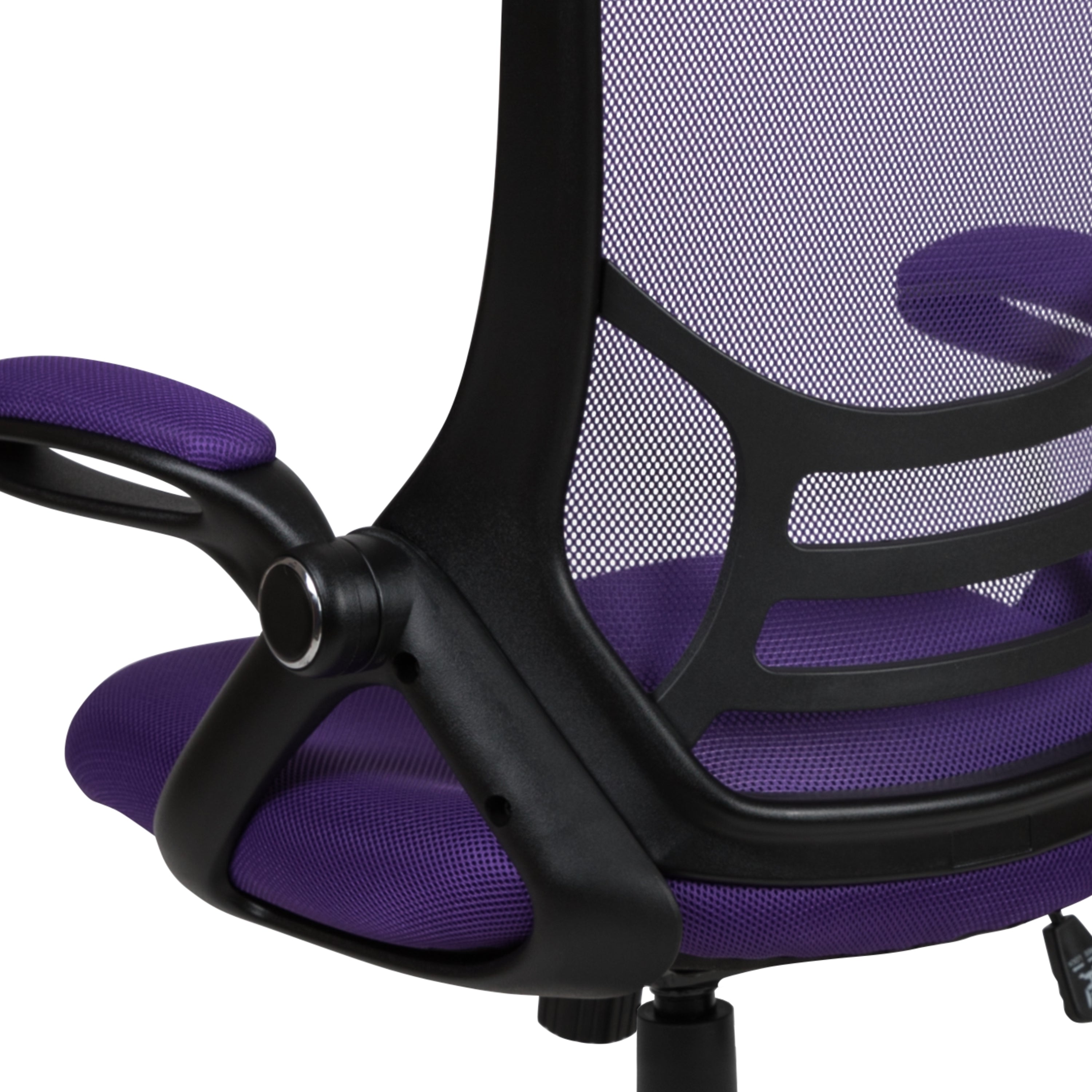 High Back Mesh Ergonomic Swivel Office Chair with Flip-up Arms