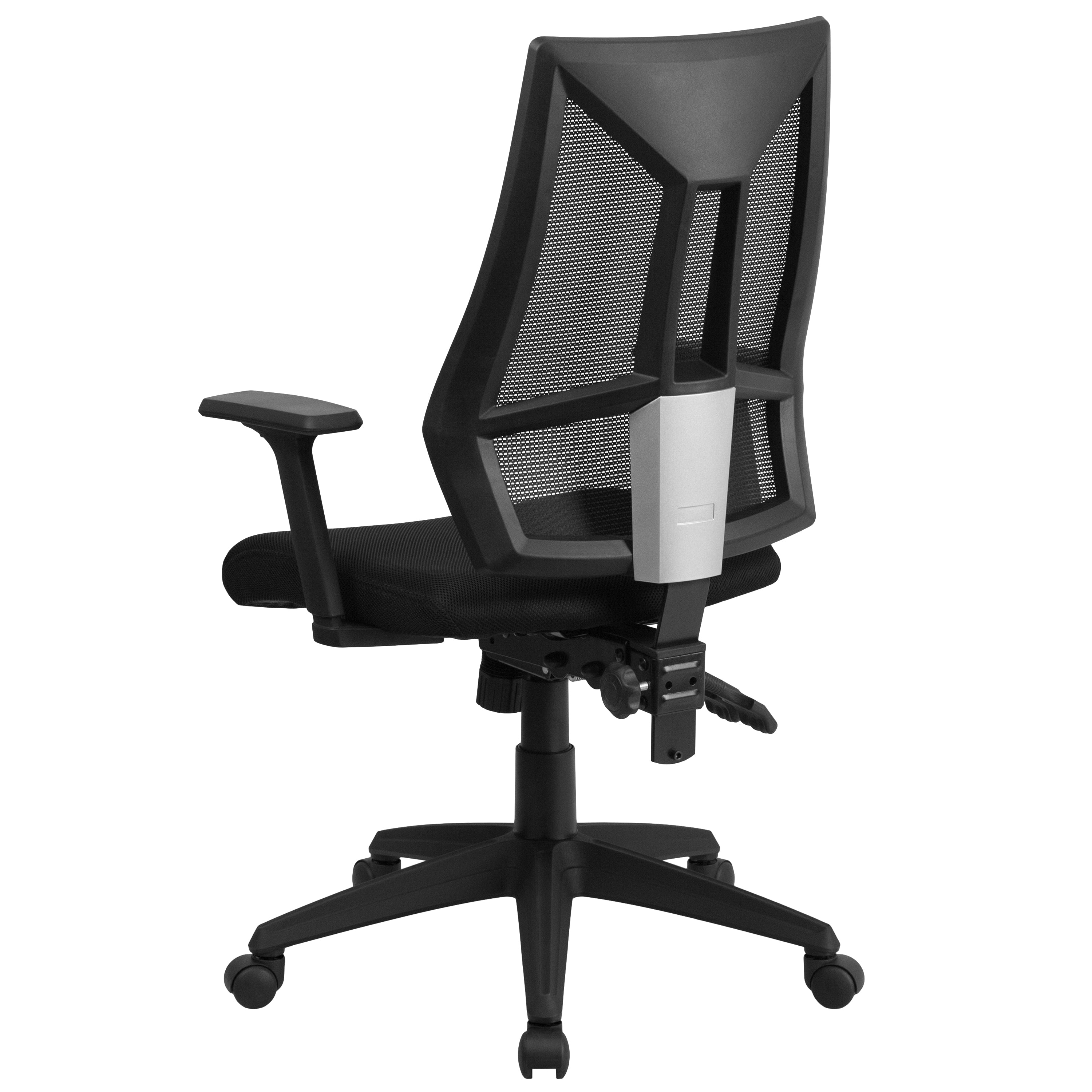 High Back Mesh Multifunction Swivel Ergonomic Task Office Chair with Adjustable Arms-Office Chair-Flash Furniture-Wall2Wall Furnishings