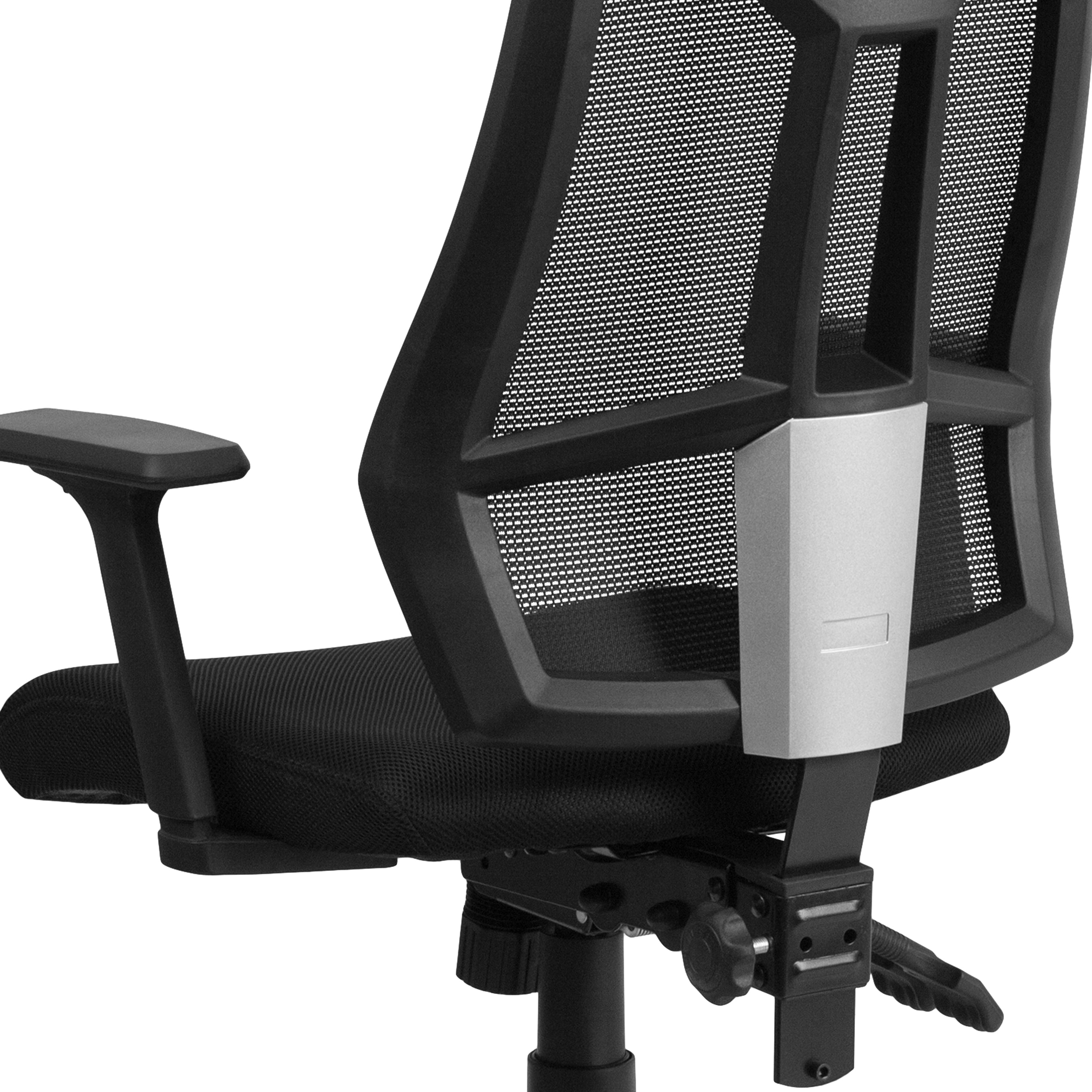 High Back Mesh Multifunction Swivel Ergonomic Task Office Chair with Adjustable Arms-Office Chair-Flash Furniture-Wall2Wall Furnishings