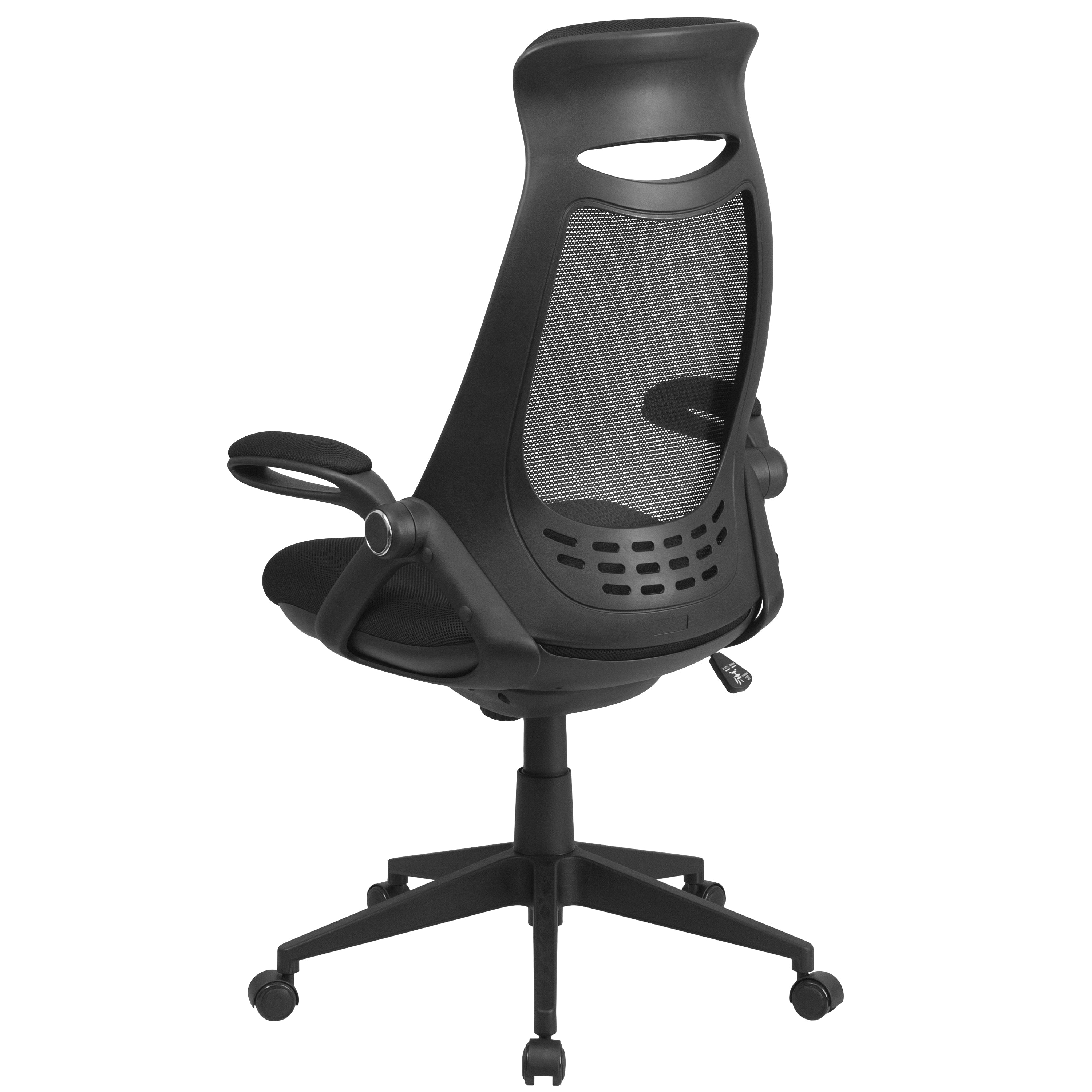 High Back Mesh Executive Swivel Office Chair with Flip-Up Arms