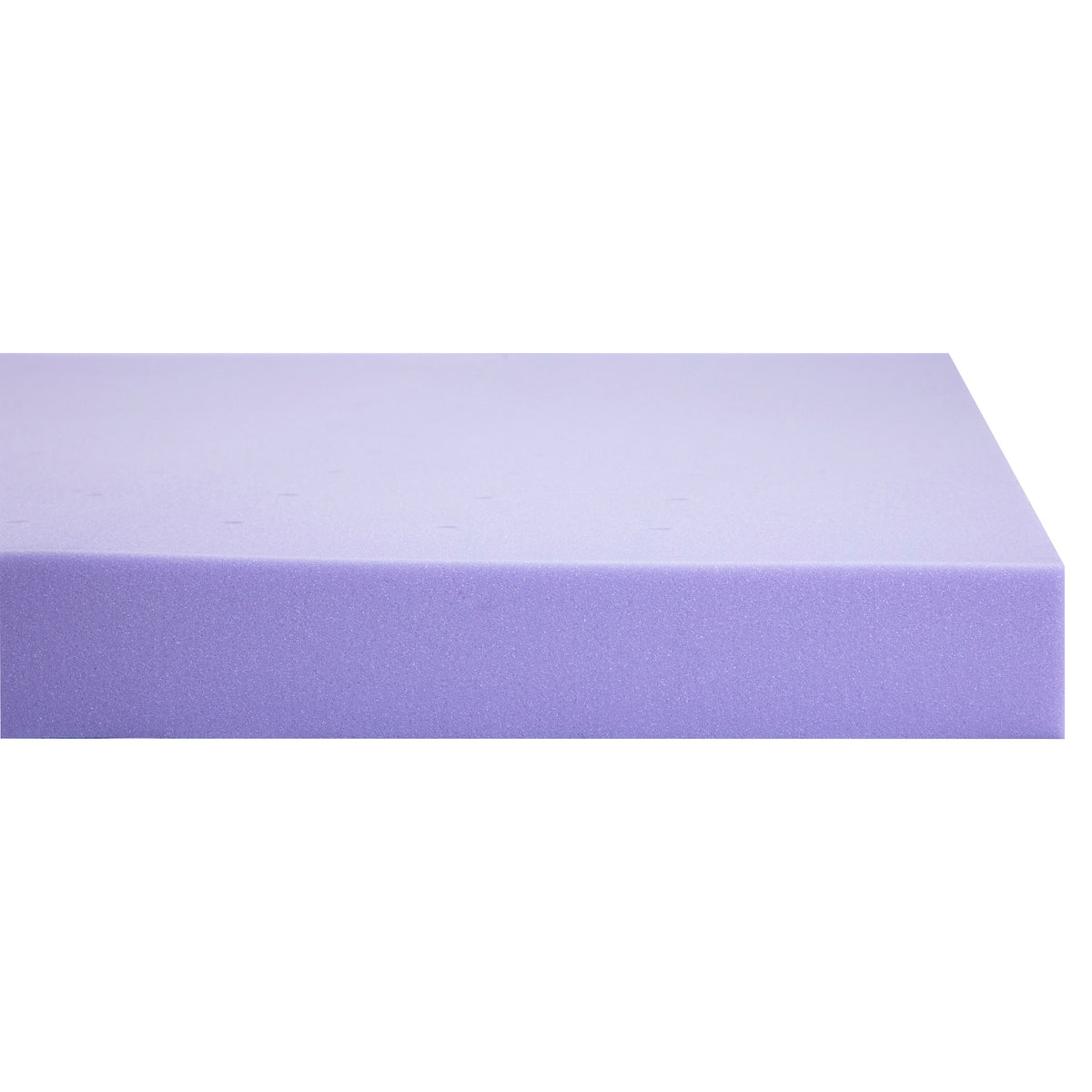 Capri Comfortable Sleep Lavender Infused Memory Foam Mattress Topper with Ventilated Design and CertiPUR-US Certified Foam