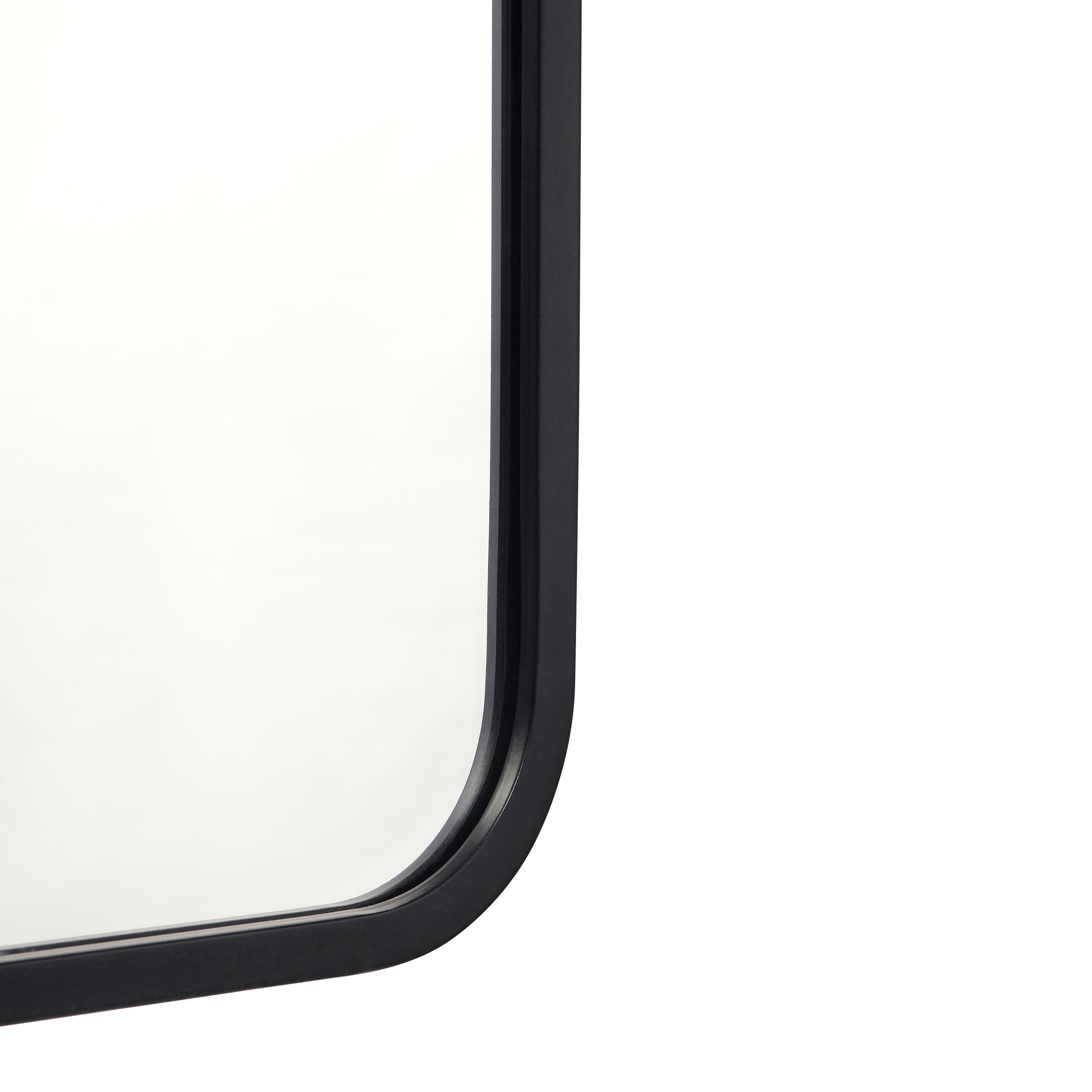Jada Decorative Wall Mirror - Rounded Corners, Bathroom & Living Room Glass Mirror Hangs Horizontal Or Vertical