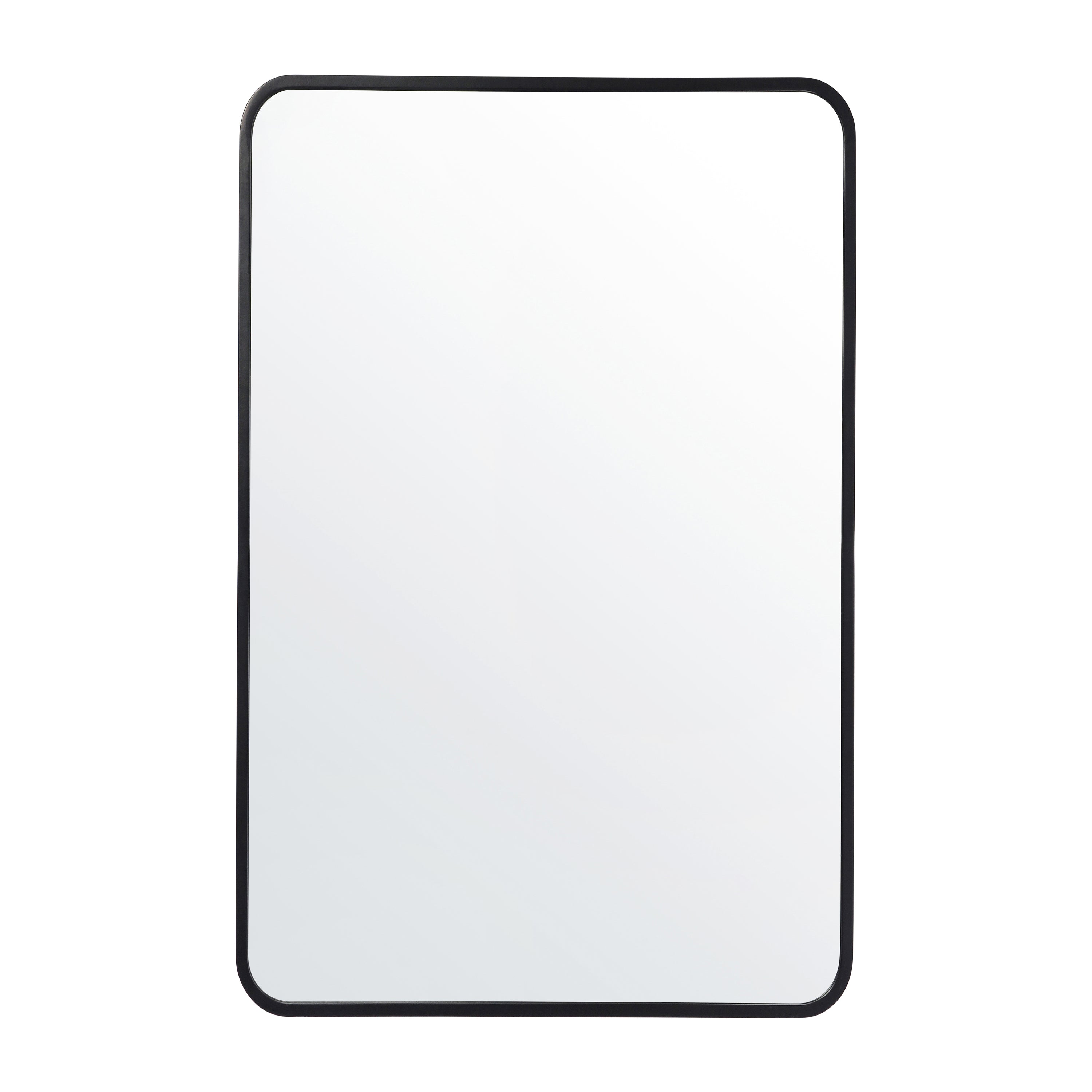 Jada Decorative Wall Mirror - Rounded Corners, Bathroom & Living Room Glass Mirror Hangs Horizontal Or Vertical