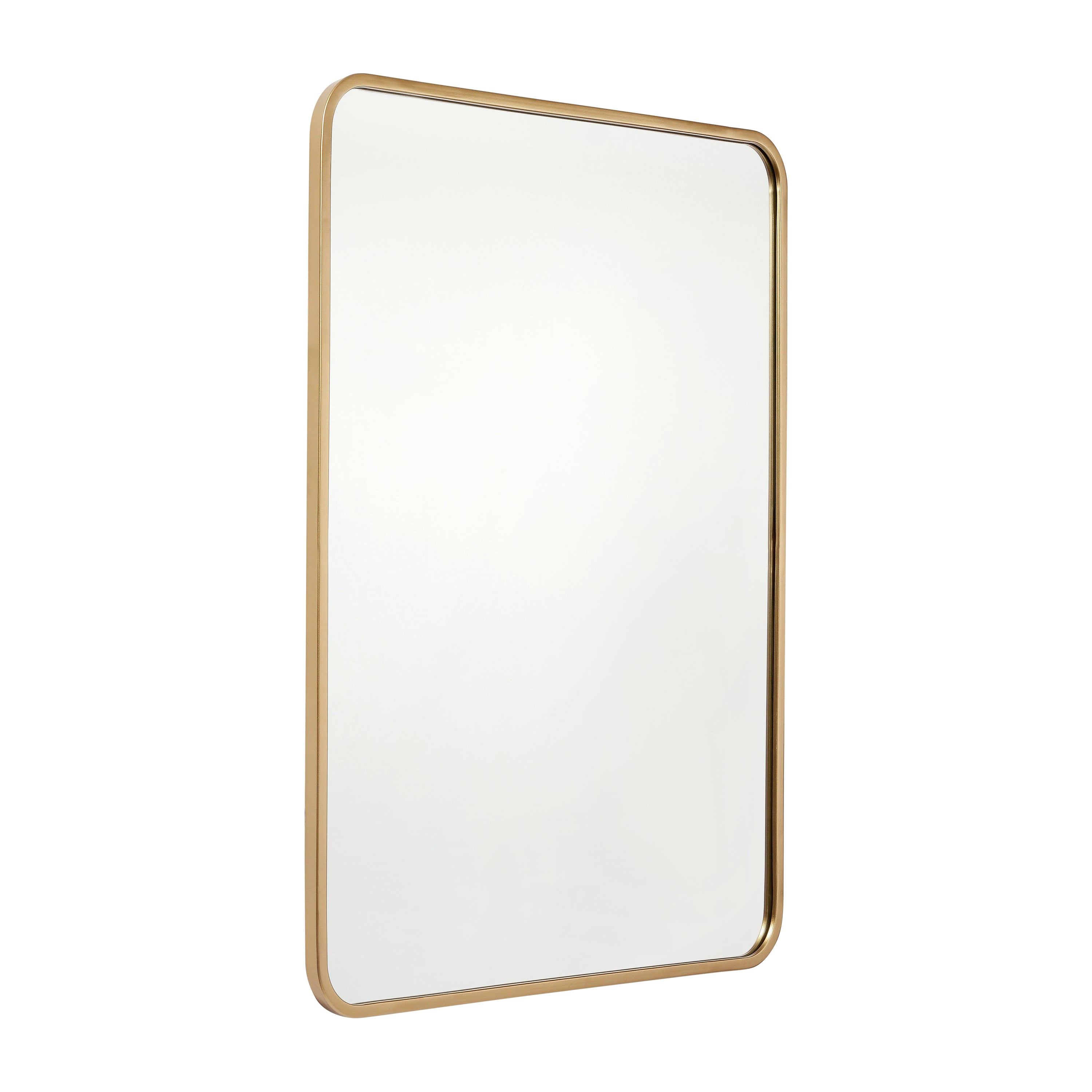 Jada Decorative Wall Mirror - Rounded Corners, Bathroom & Living Room Glass Mirror Hangs Horizontal Or Vertical