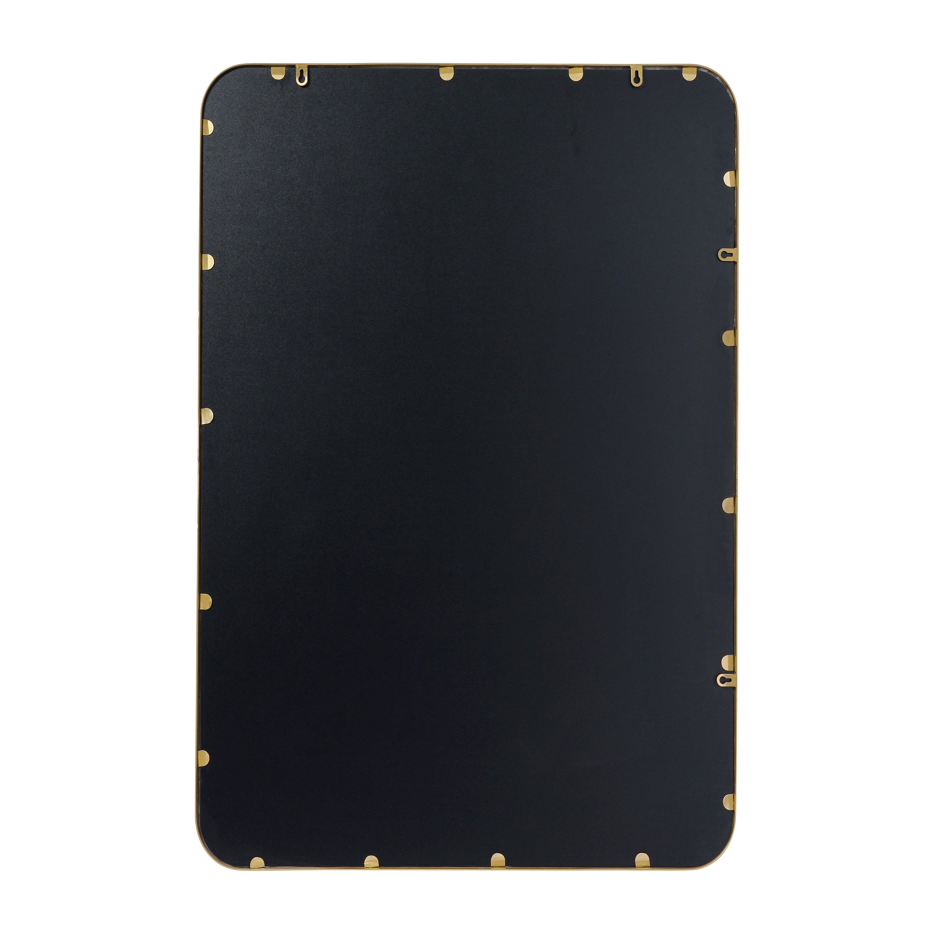 Jada Decorative Wall Mirror - Rounded Corners, Bathroom & Living Room Glass Mirror Hangs Horizontal Or Vertical