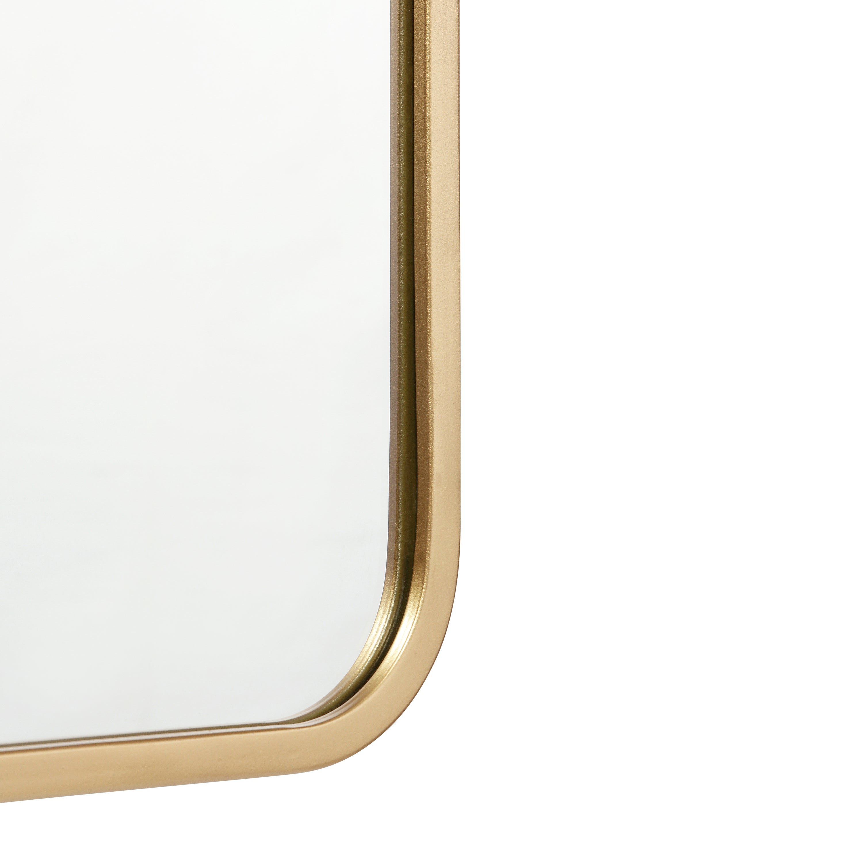 Jada Decorative Wall Mirror - Rounded Corners, Bathroom & Living Room Glass Mirror Hangs Horizontal Or Vertical