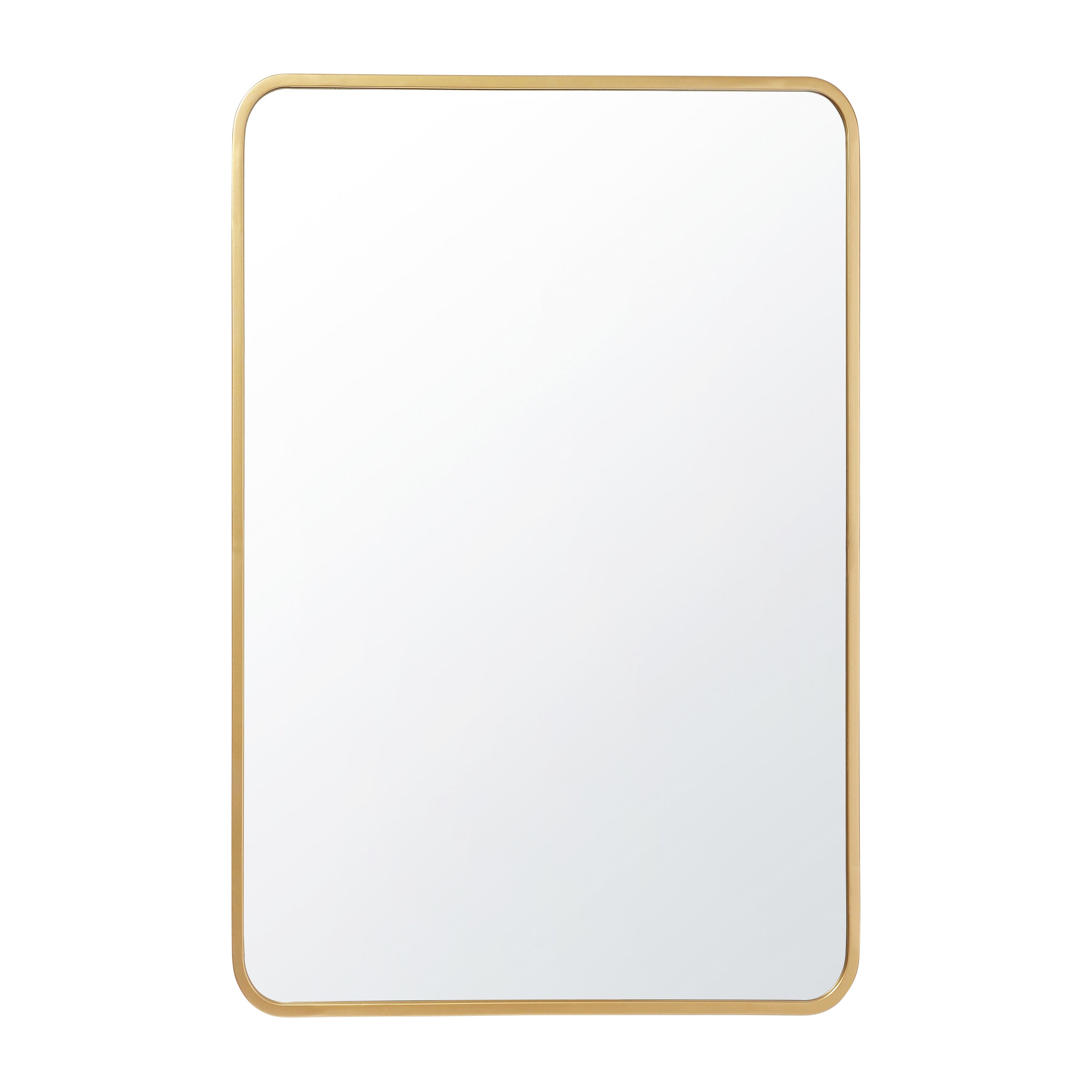 Jada Decorative Wall Mirror - Rounded Corners, Bathroom & Living Room Glass Mirror Hangs Horizontal Or Vertical