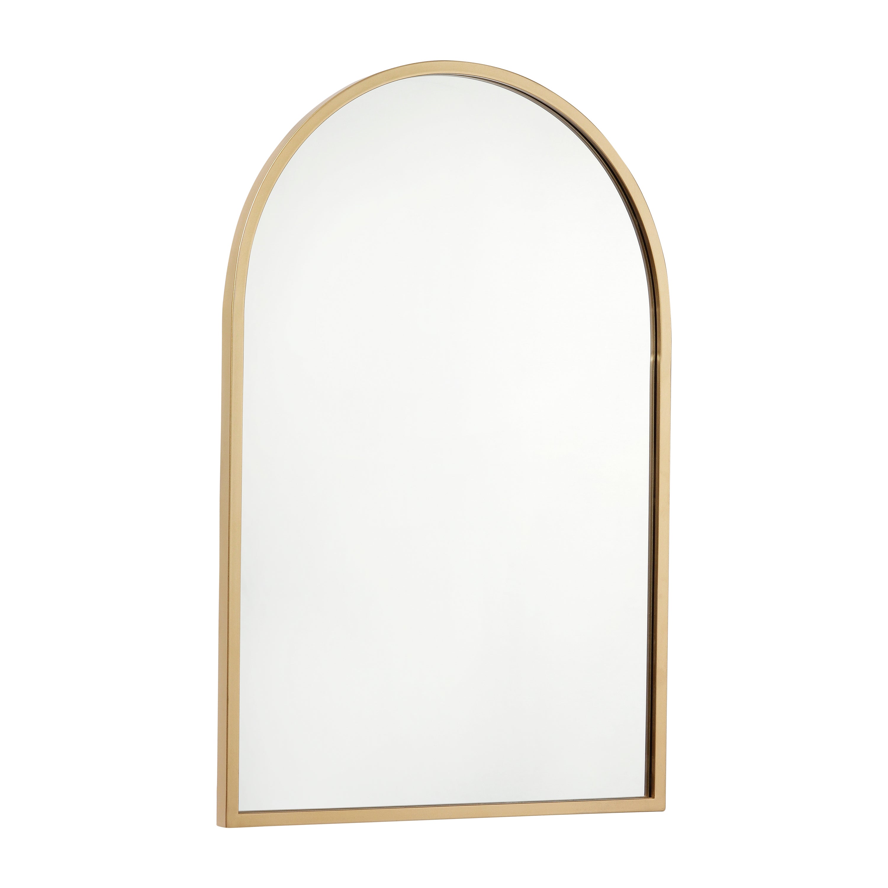 Mila Arched Metal Framed Wall Mirror for Hallways, Entryways, Dining and Living Rooms
