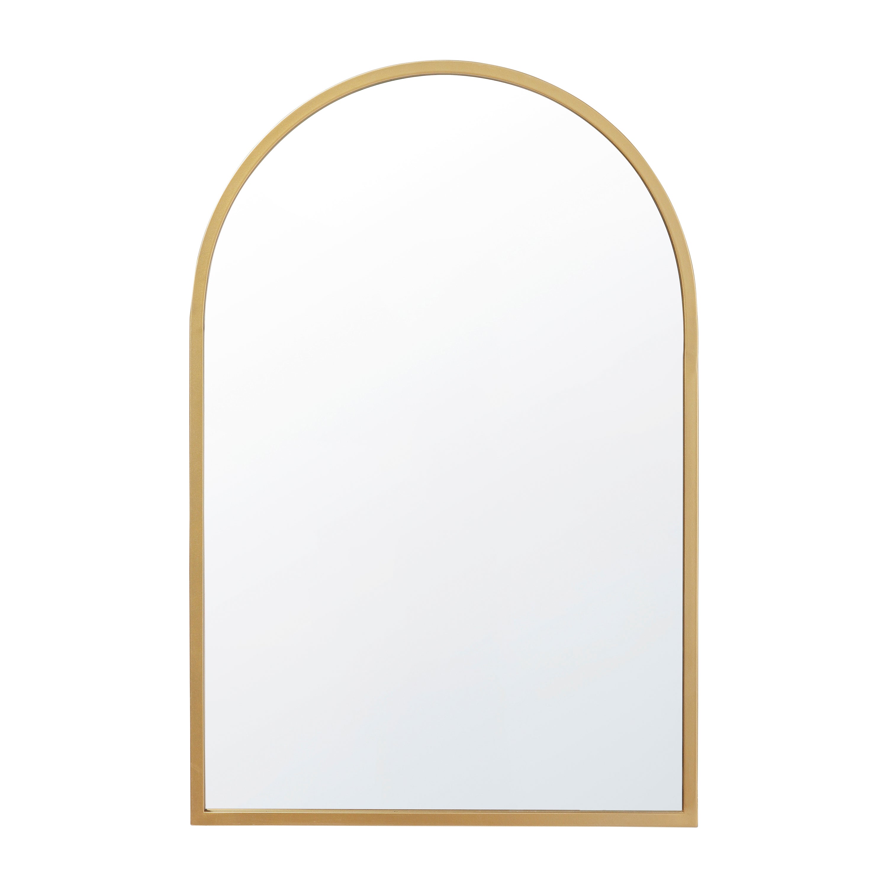 Mila Arched Metal Framed Wall Mirror for Hallways, Entryways, Dining and Living Rooms