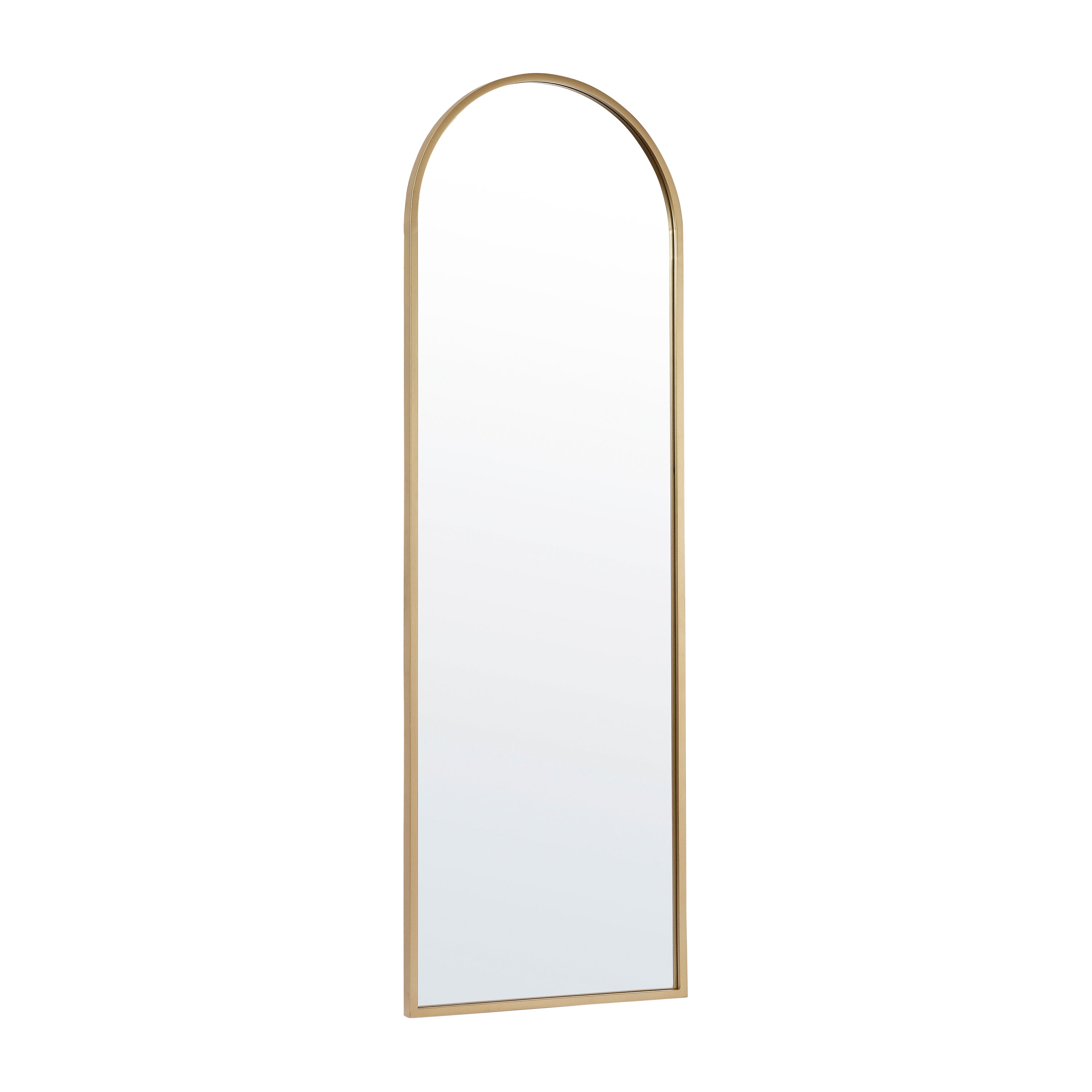 Mila Arched Metal Framed Wall Mirror for Hallways, Entryways, Dining and Living Rooms-Mirror-Flash Furniture-Wall2Wall Furnishings