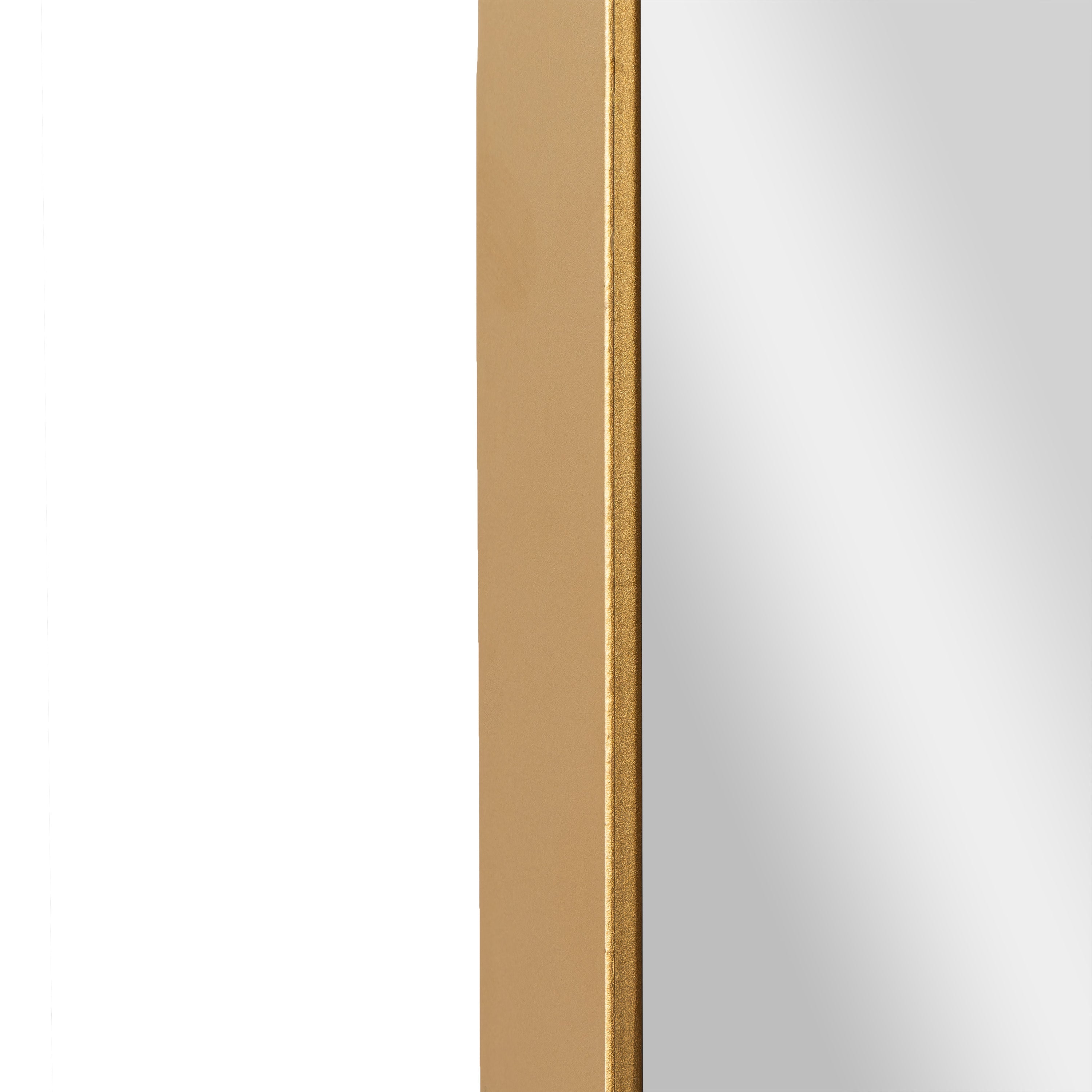 Ava Metal Deep Framed Wall Mirror - Large Accent Mirror for Bathroom, Entryway, Dining Room, & Living Room