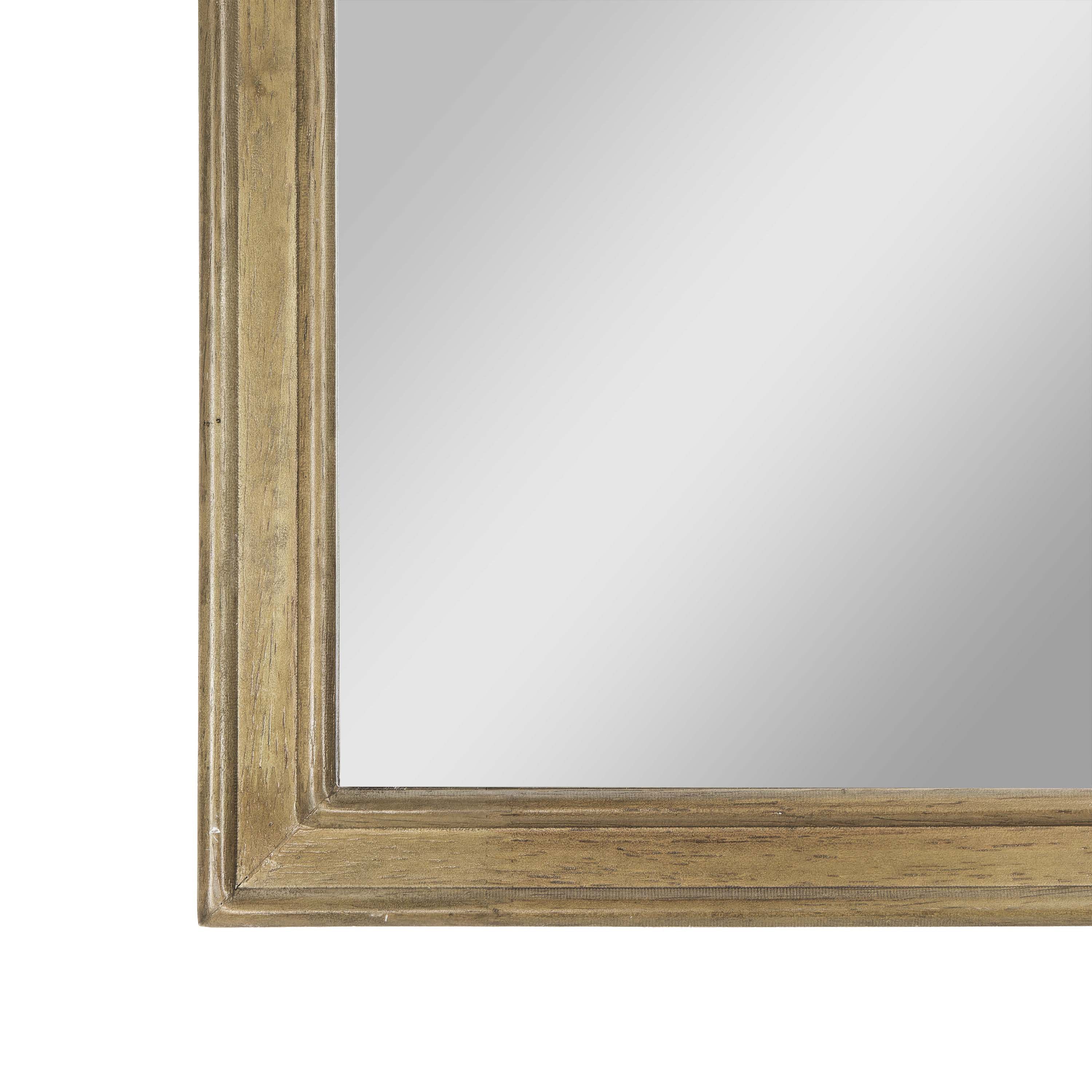 Efie Large Accent Wall Mirror with Solid Wood Frame for Bathroom, Entryway, Dining Room & Living Room