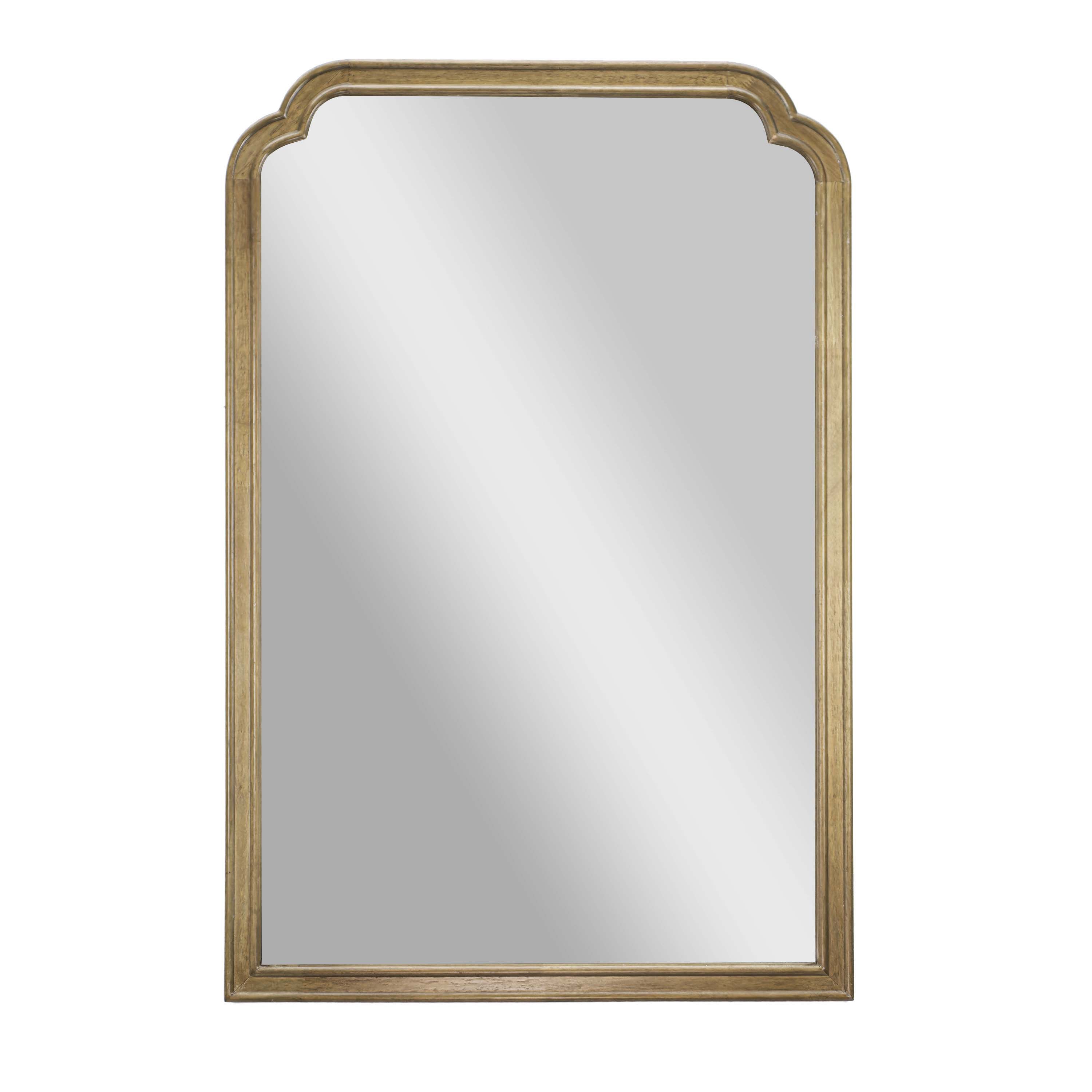 Efie Large Accent Wall Mirror with Solid Wood Frame for Bathroom, Entryway, Dining Room & Living Room