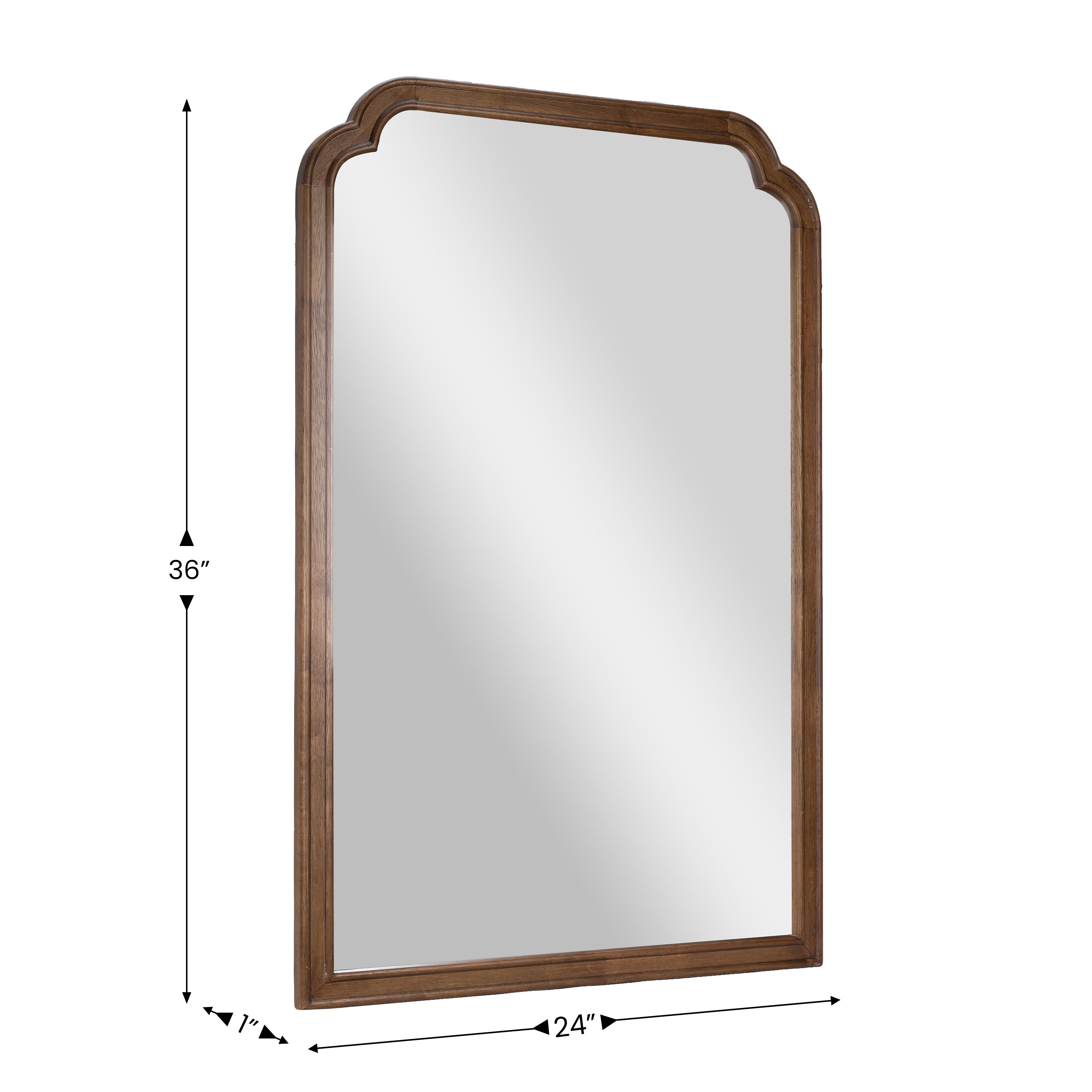 Efie Large Accent Wall Mirror with Solid Wood Frame for Bathroom, Entryway, Dining Room & Living Room