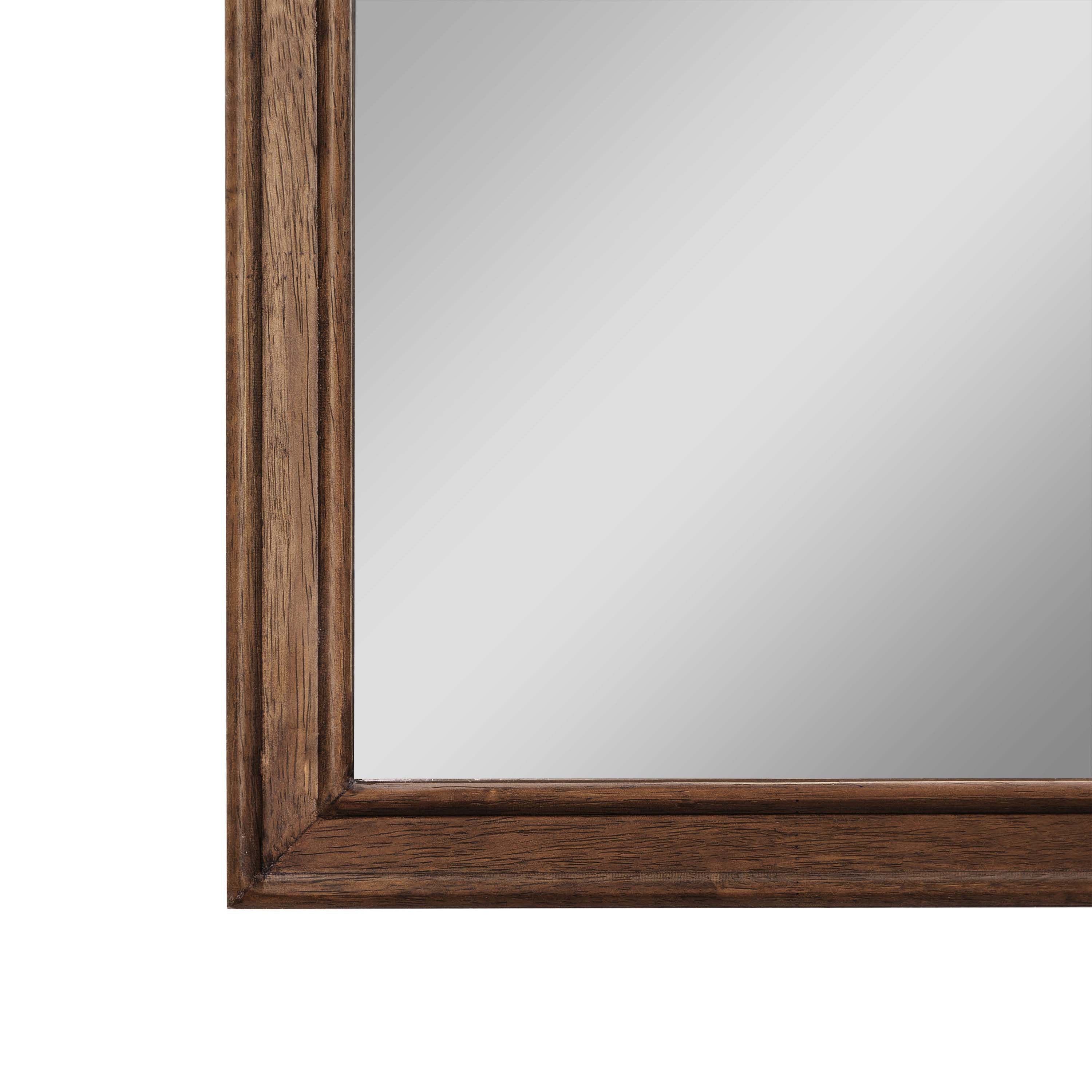 Efie Large Accent Wall Mirror with Solid Wood Frame for Bathroom, Entryway, Dining Room & Living Room