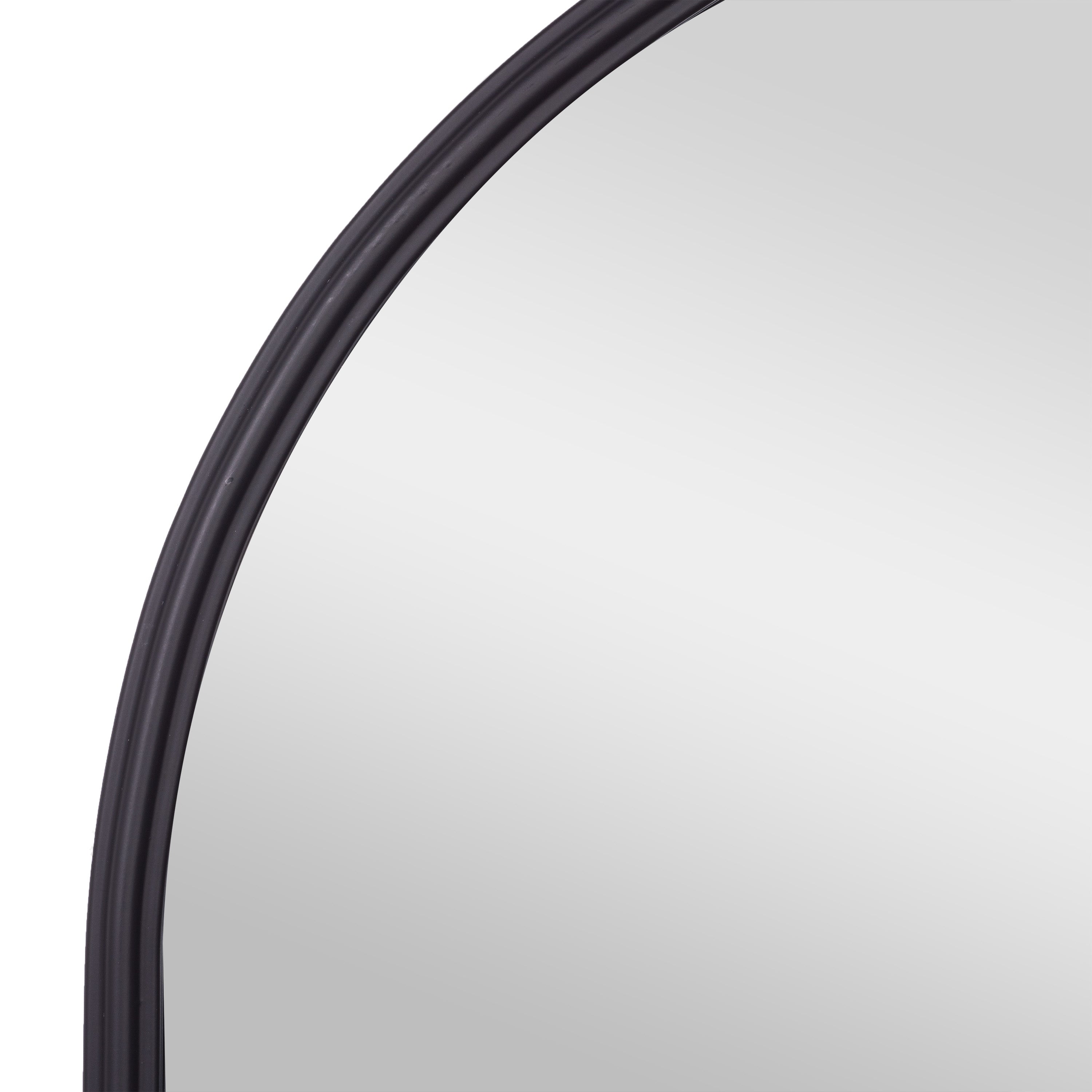 Esme Traditional Arched Wall Mirror with Baroque Detail - Large Accent Mirror for Bathroom, Entryway, Dining Room, & Living Room