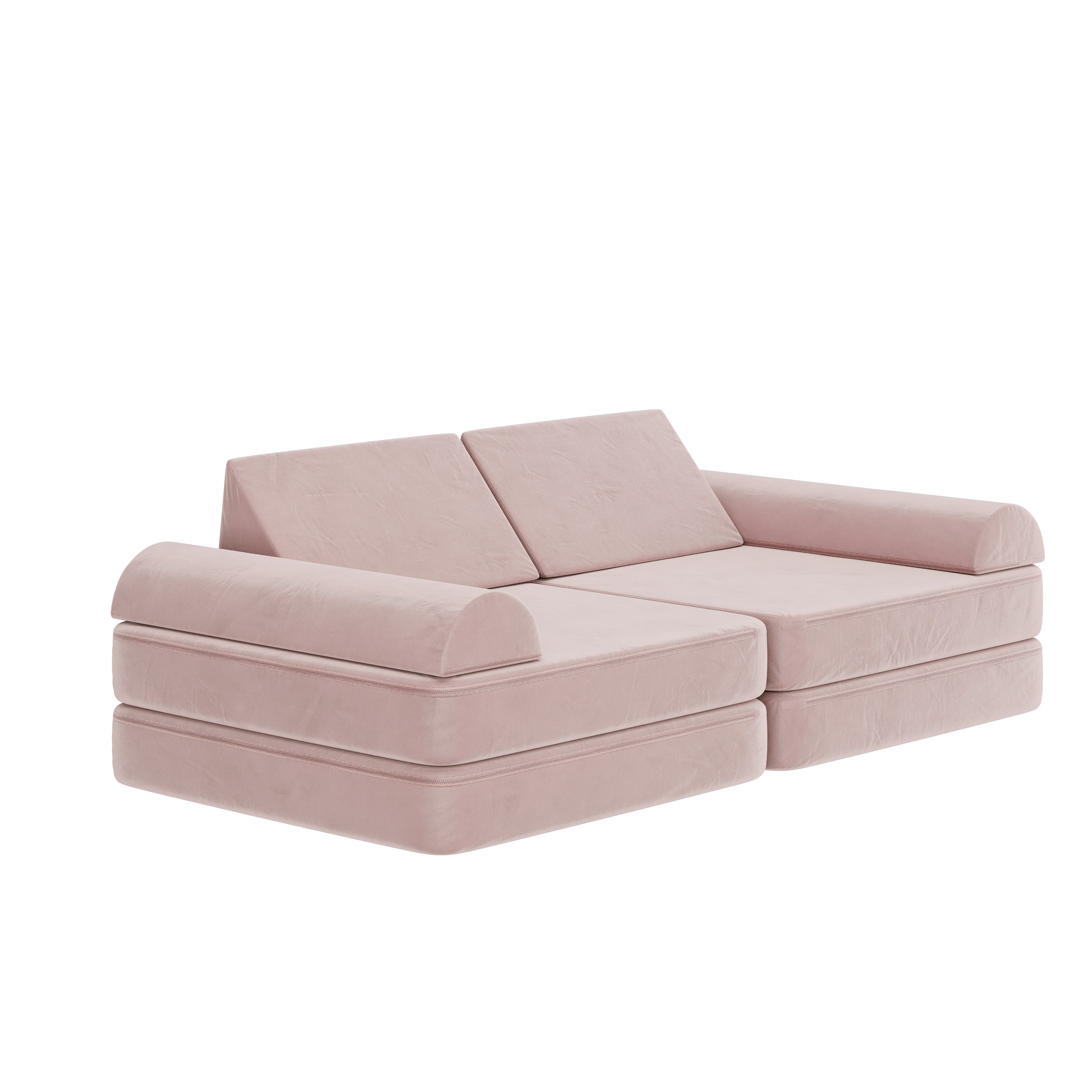 Marlowe Modular Kids Play Couch with 6 Soft Foam Sectional Sofa Pieces