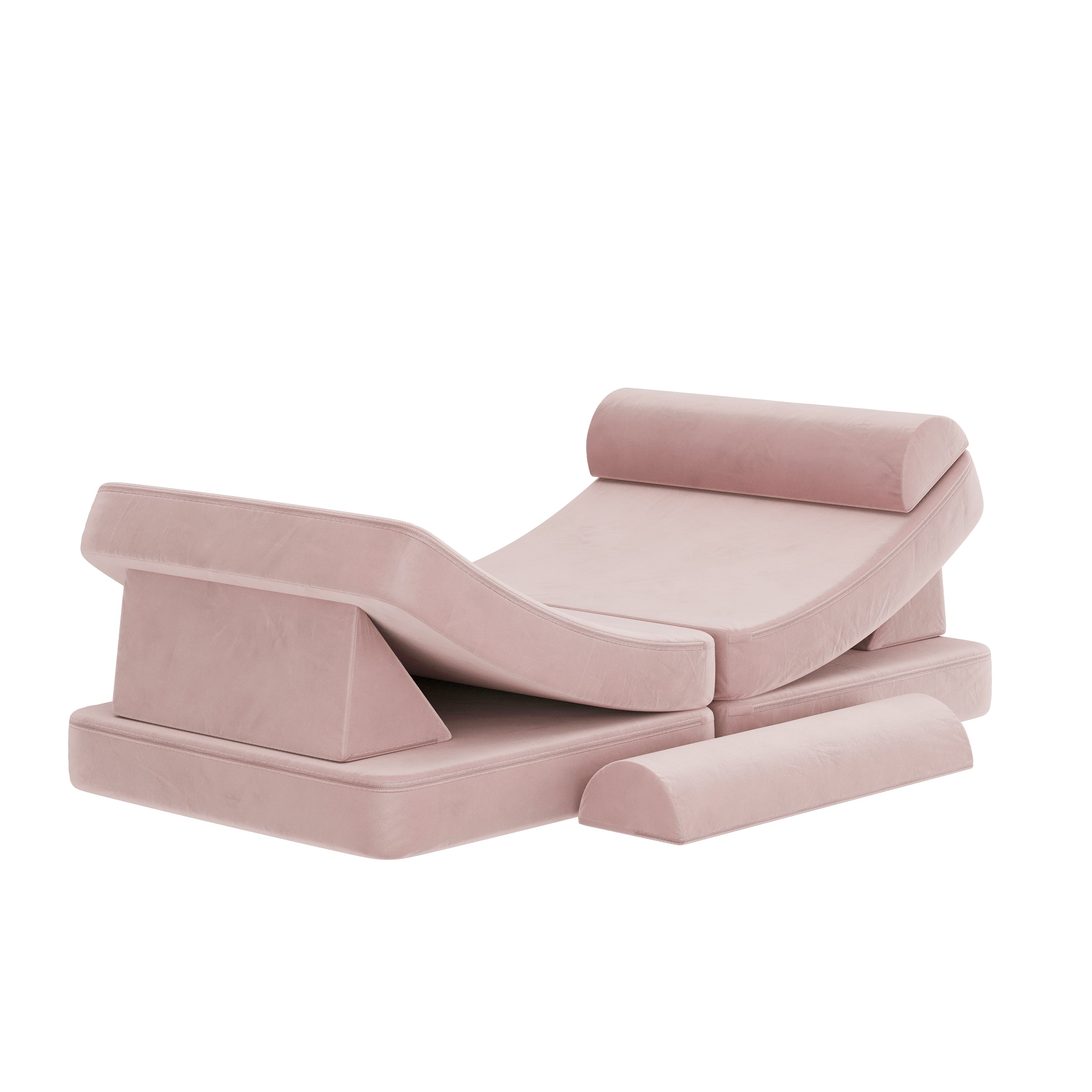 Marlowe Modular Kids Play Couch with 6 Soft Foam Sectional Sofa Pieces