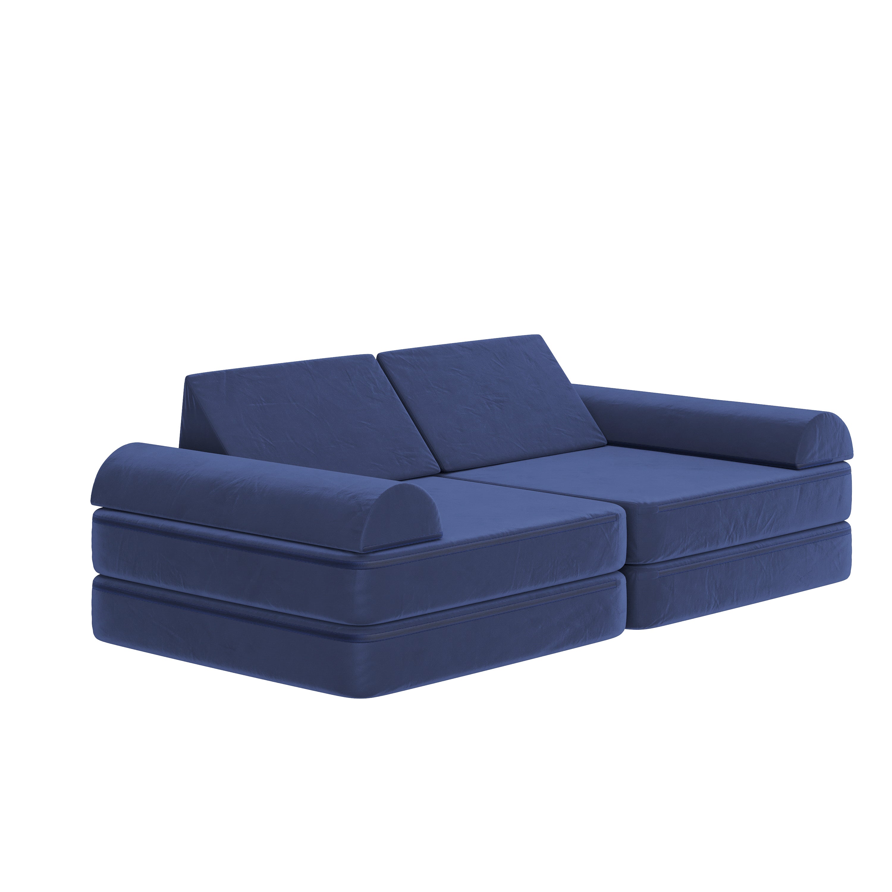 Marlowe Modular Kids Play Couch with 6 Soft Foam Sectional Sofa Pieces