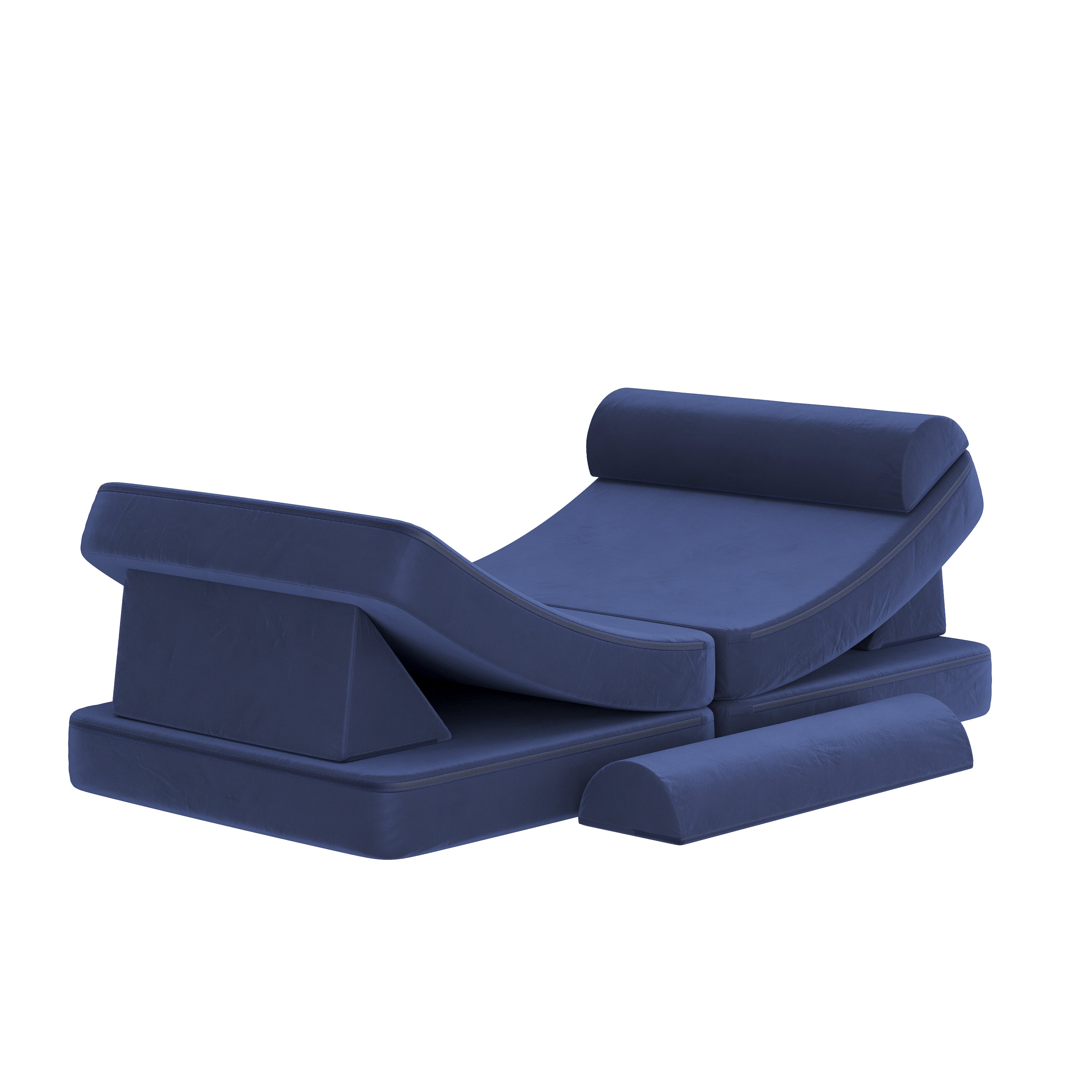 Marlowe Modular Kids Play Couch with 6 Soft Foam Sectional Sofa Pieces
