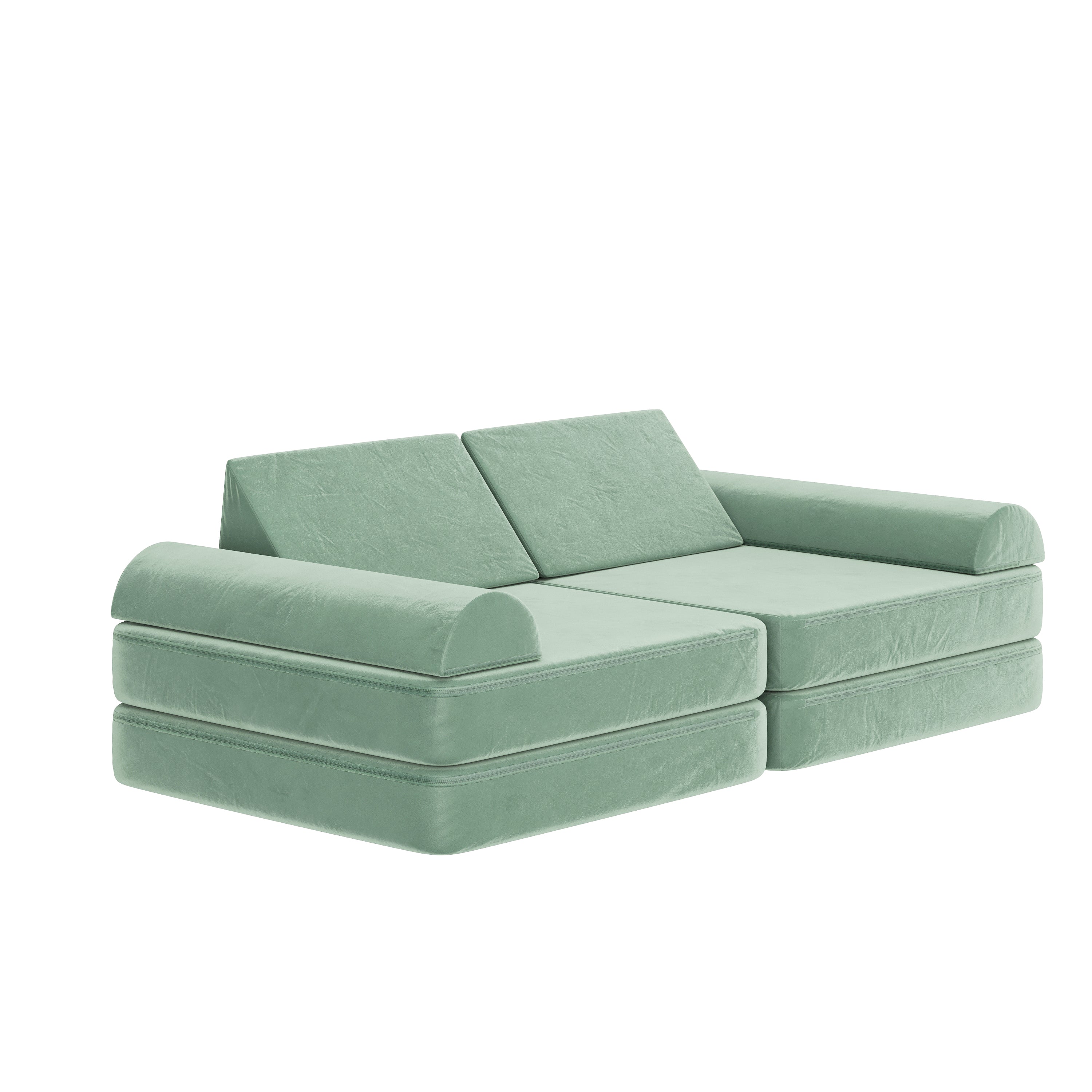 Marlowe Modular Kids Play Couch with 6 Soft Foam Sectional Sofa Pieces
