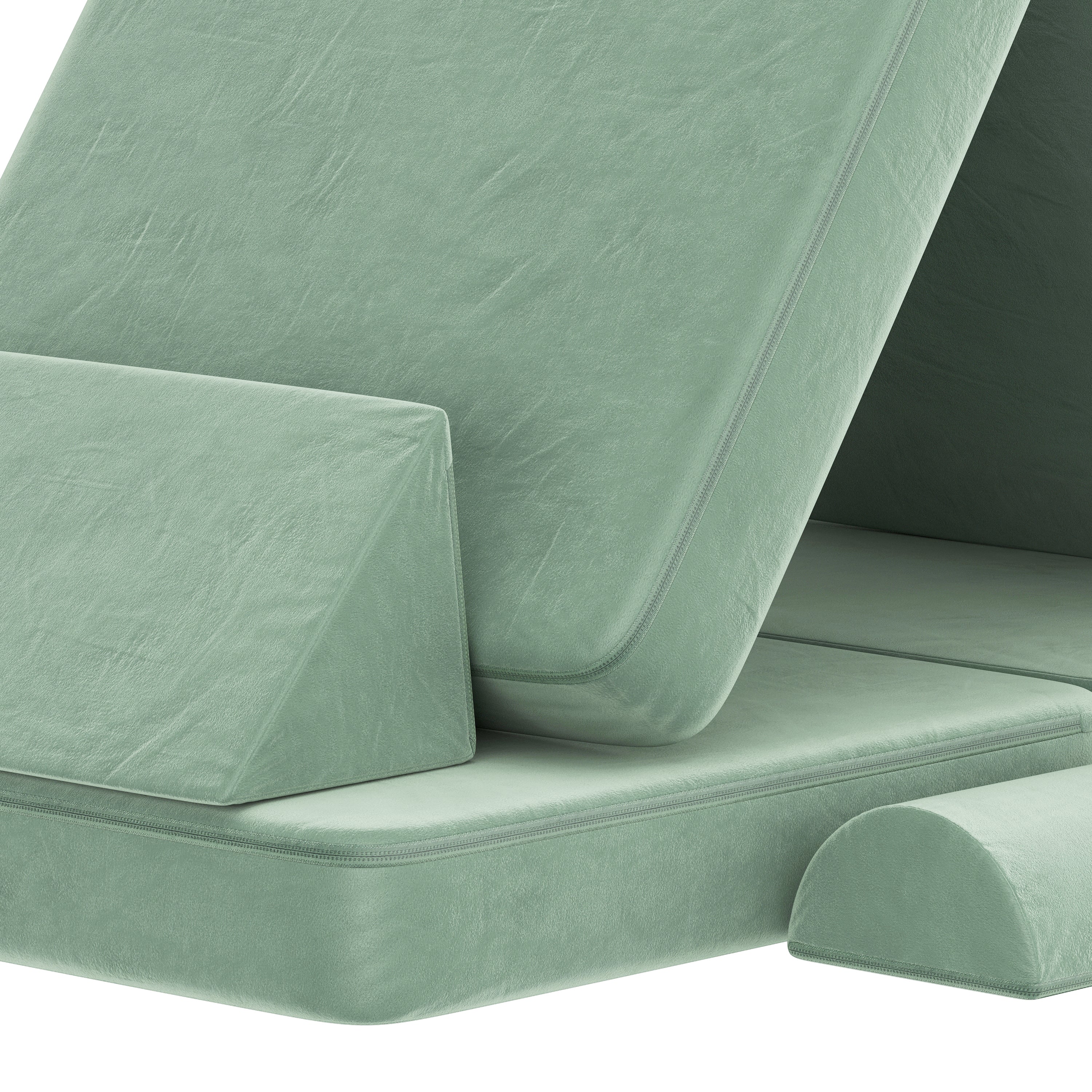 Marlowe Modular Kids Play Couch with 6 Soft Foam Sectional Sofa Pieces
