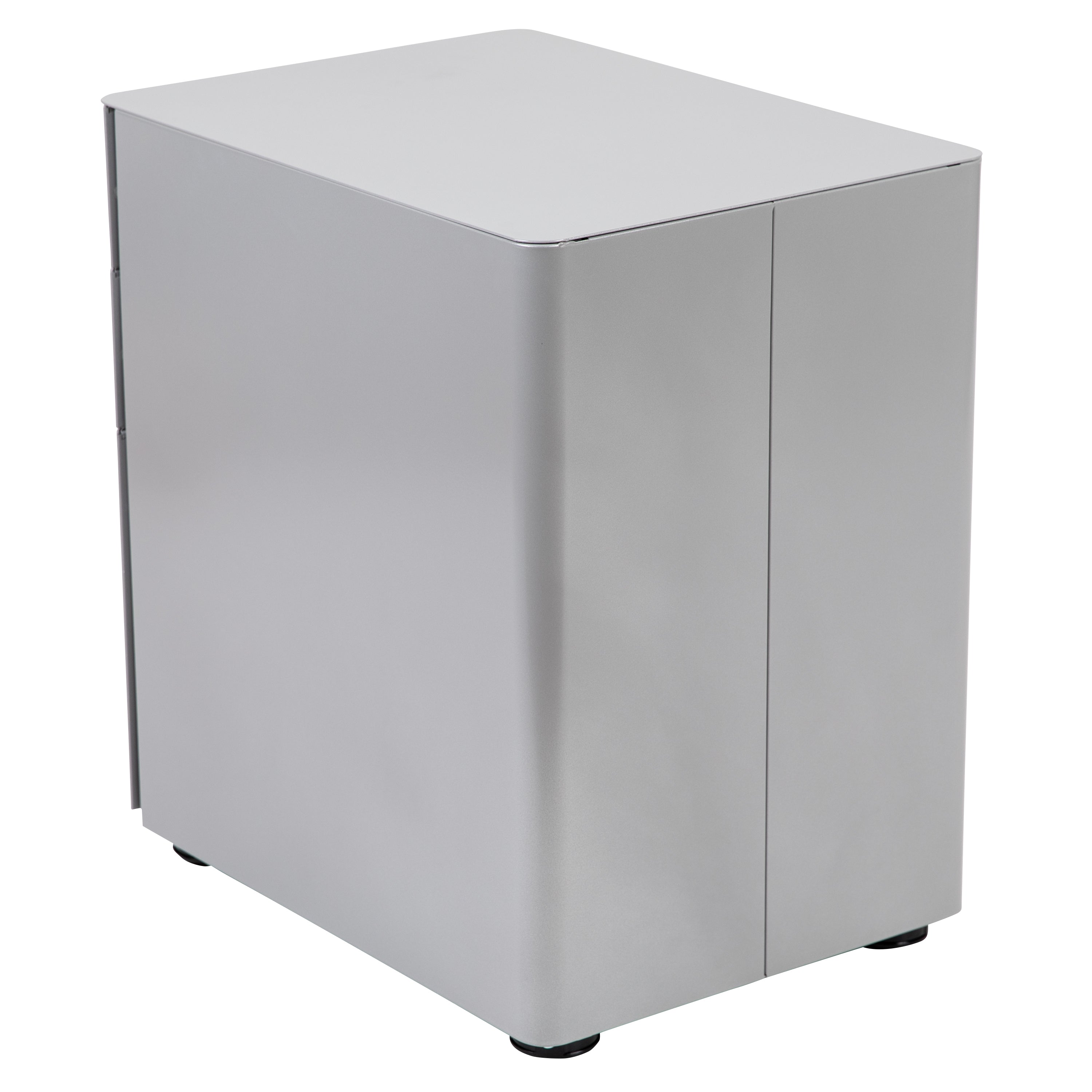 Modern 3-Drawer Mobile Locking Filing Cabinet with Anti-Tilt Mechanism and Hanging Drawer for Legal & Letter Files