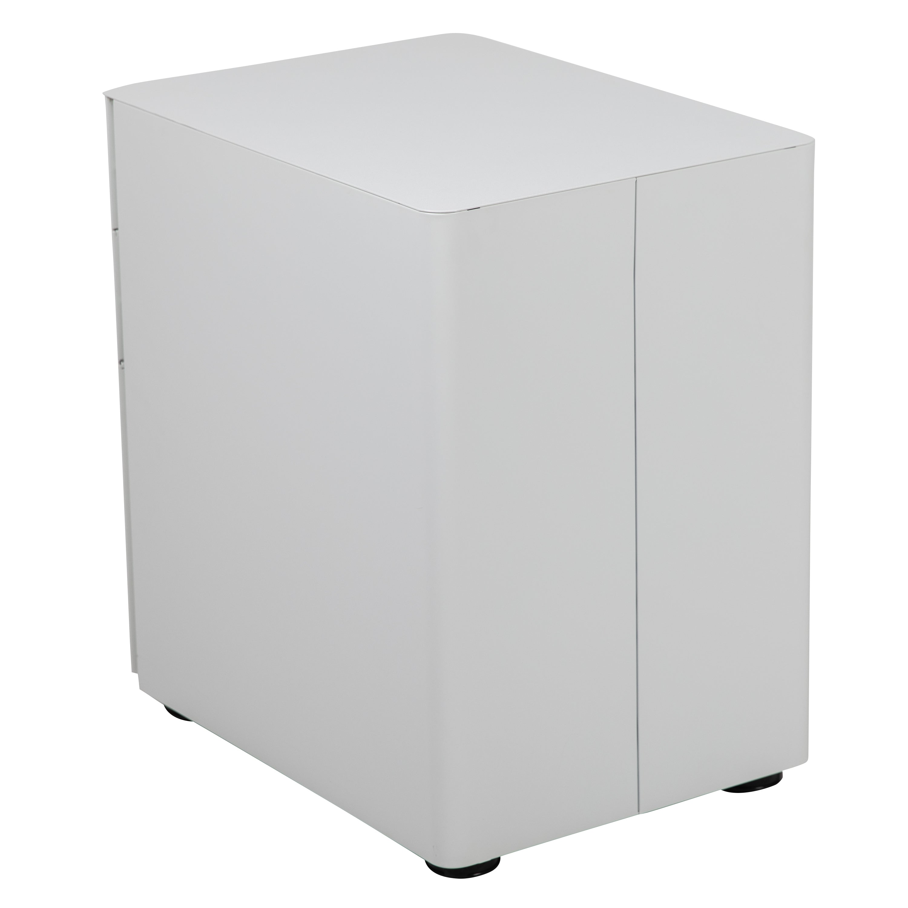 Modern 3-Drawer Mobile Locking Filing Cabinet with Anti-Tilt Mechanism and Hanging Drawer for Legal & Letter Files