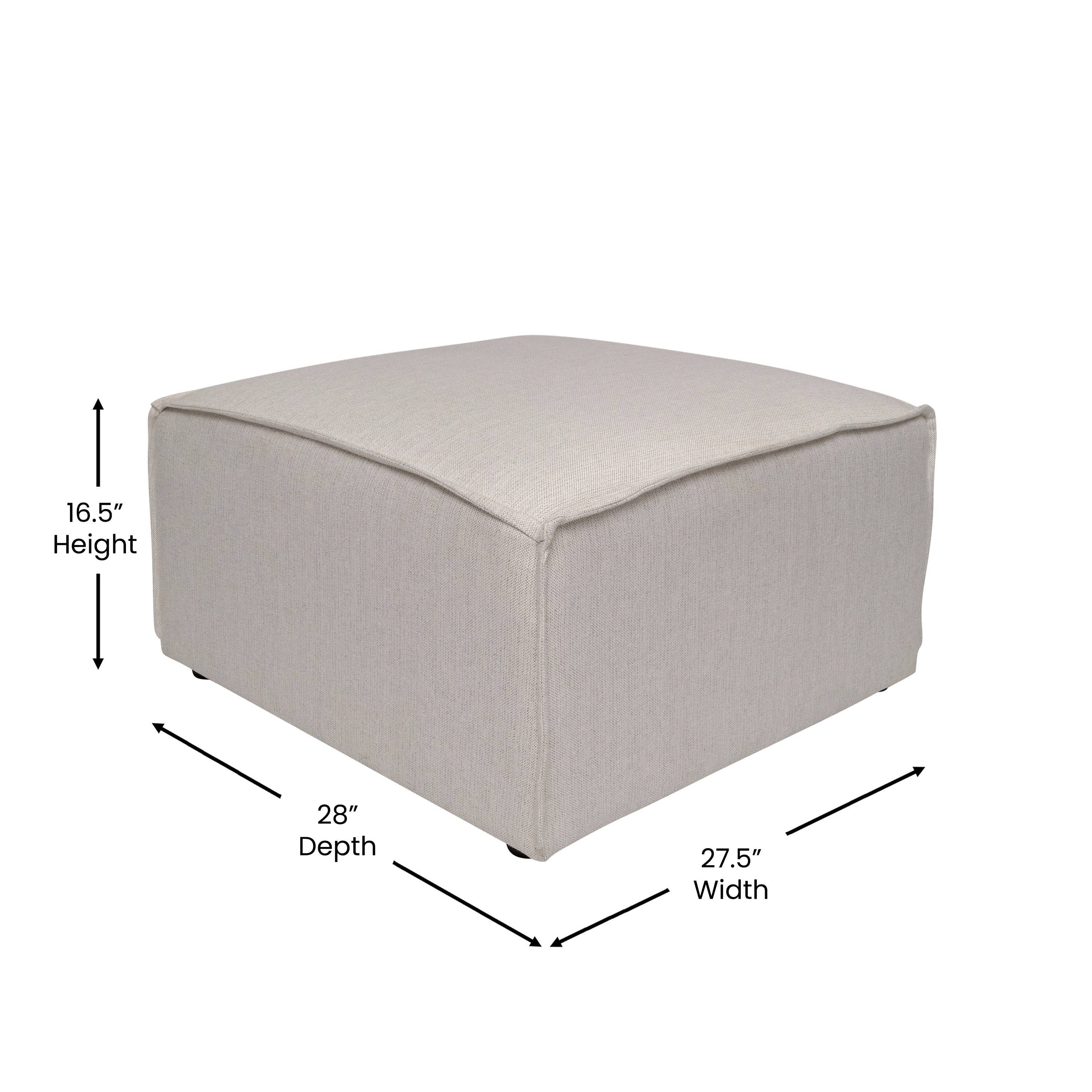 Bridgetown Luxury Modular Sectional Sofa Ottoman Seat