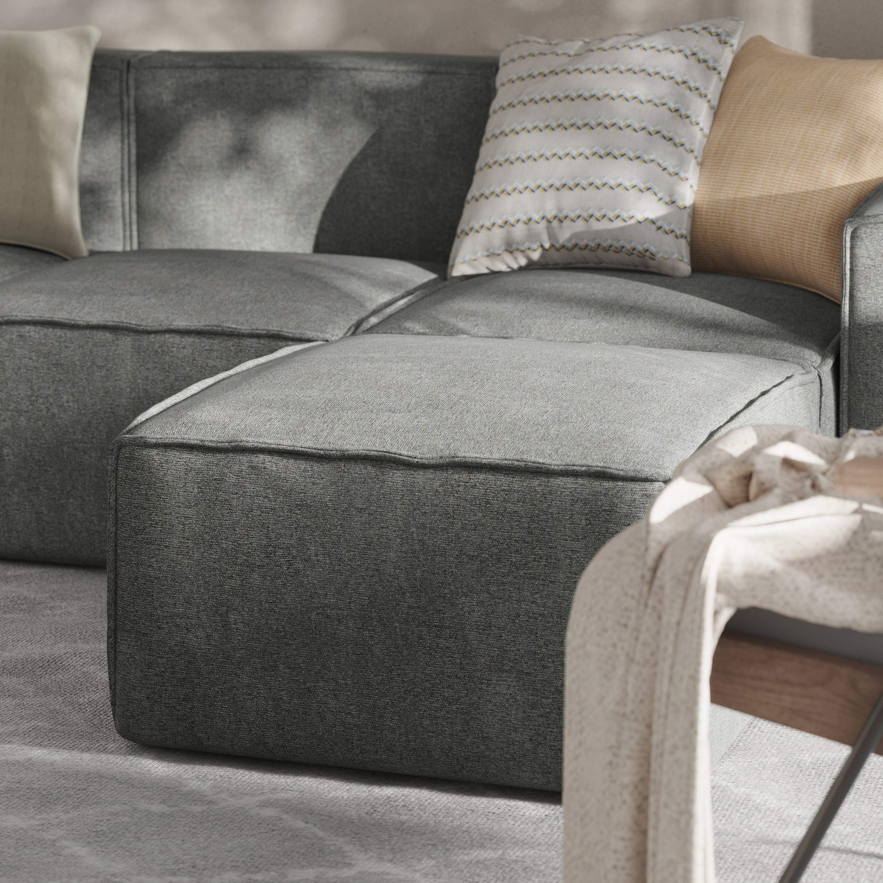 Bridgetown Luxury Modular Sectional Sofa Ottoman Seat