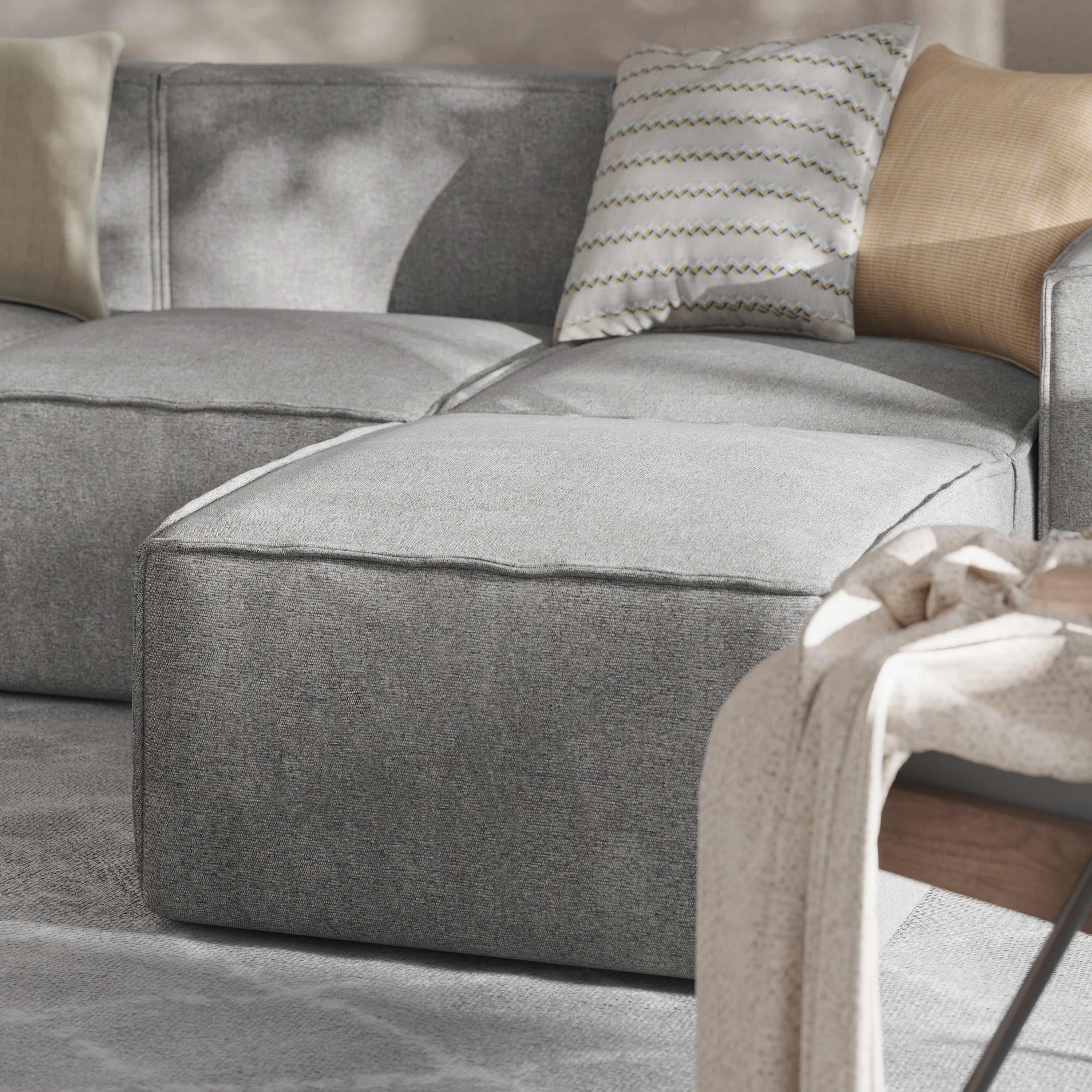 Bridgetown Luxury Modular Sectional Sofa Ottoman Seat