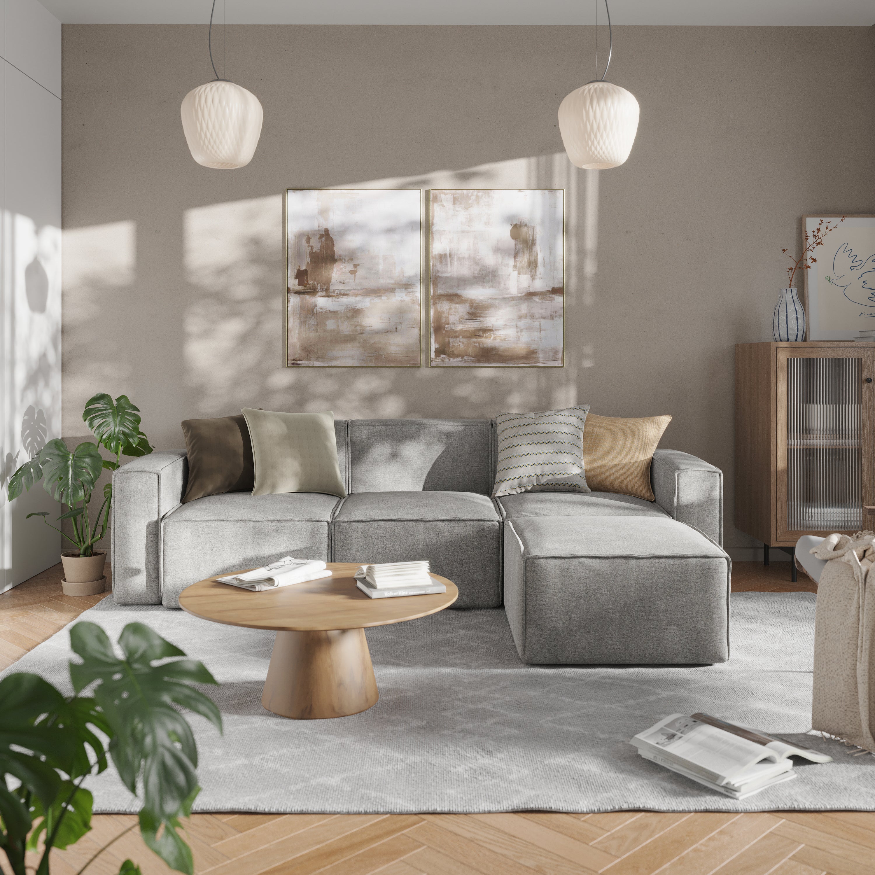 Bridgetown Luxury Modular Sectional Sofa Right Side with Arm Rest