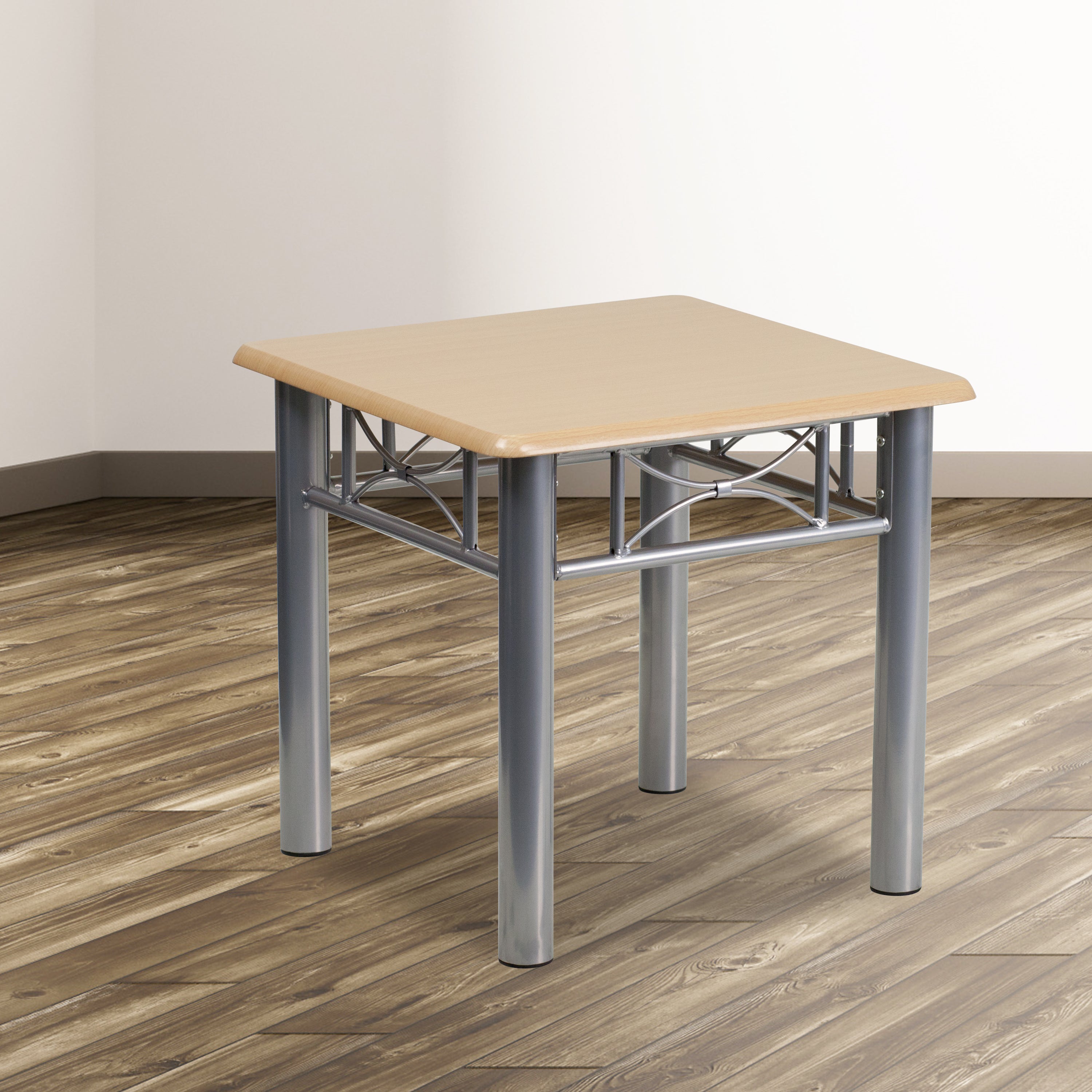 Laminate End Table with Steel Frame-End Tables-Flash Furniture-Wall2Wall Furnishings