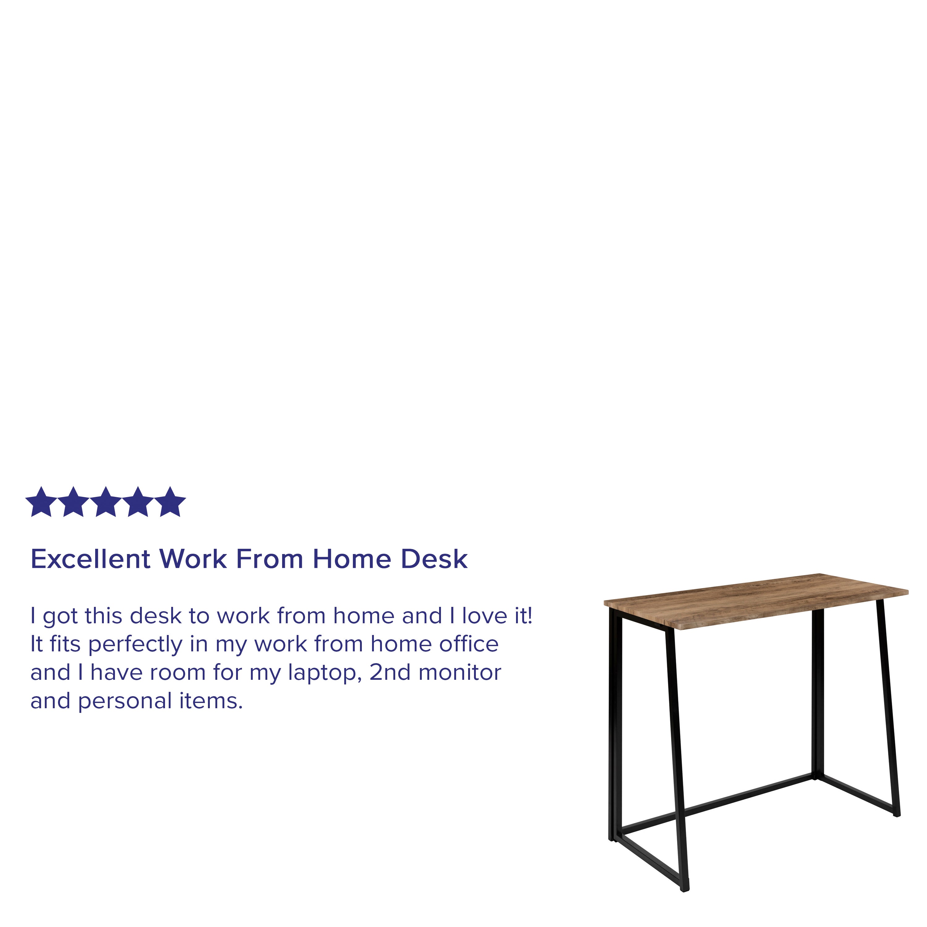 Small Home Office Folding Computer Desk - Laptop Desk-Desk-Flash Furniture-Wall2Wall Furnishings