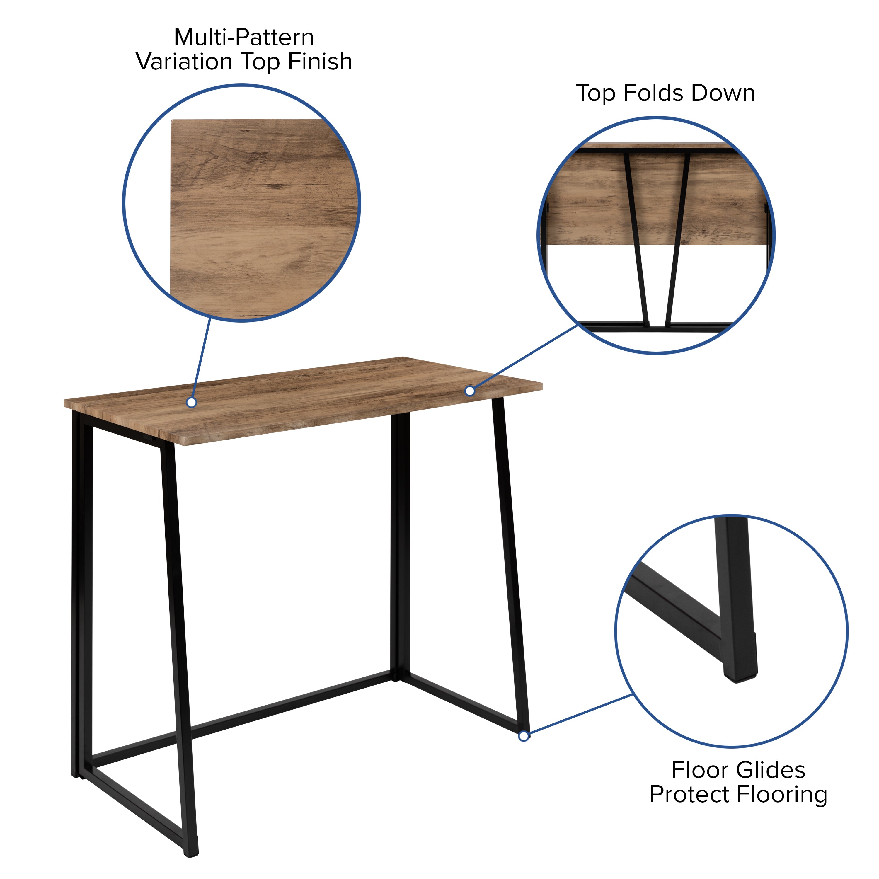 Small Home Office Folding Computer Desk - Laptop Desk