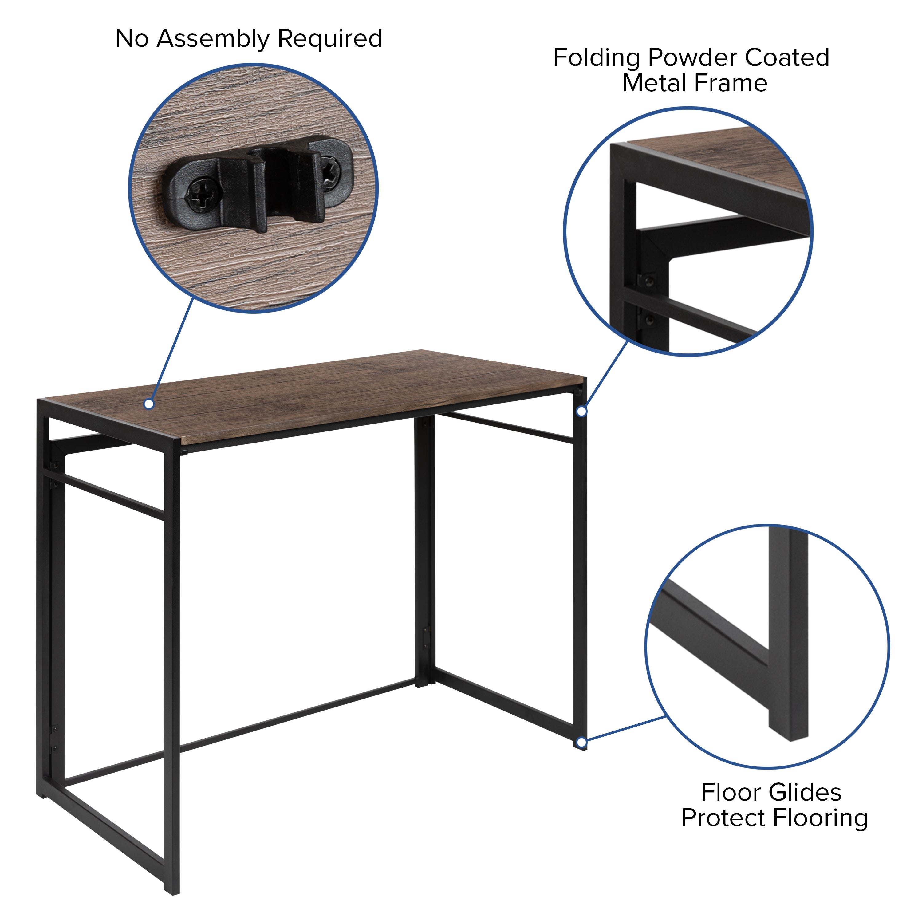 Home Office Folding Computer Desk - Laptop Desk